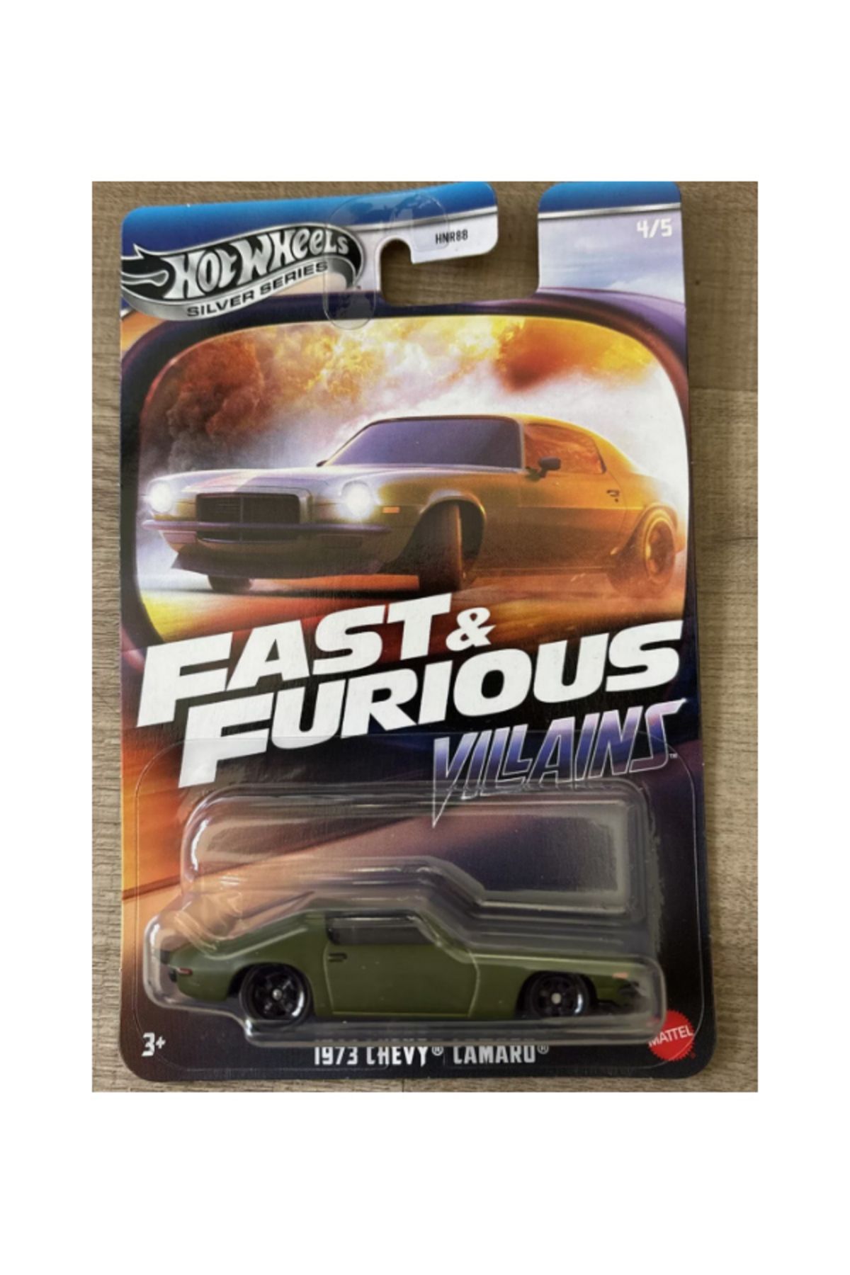 HOT WHEELS FAST & FURIOUS SILVER SERIES Villains 1973 Chevy Camaro 4/5