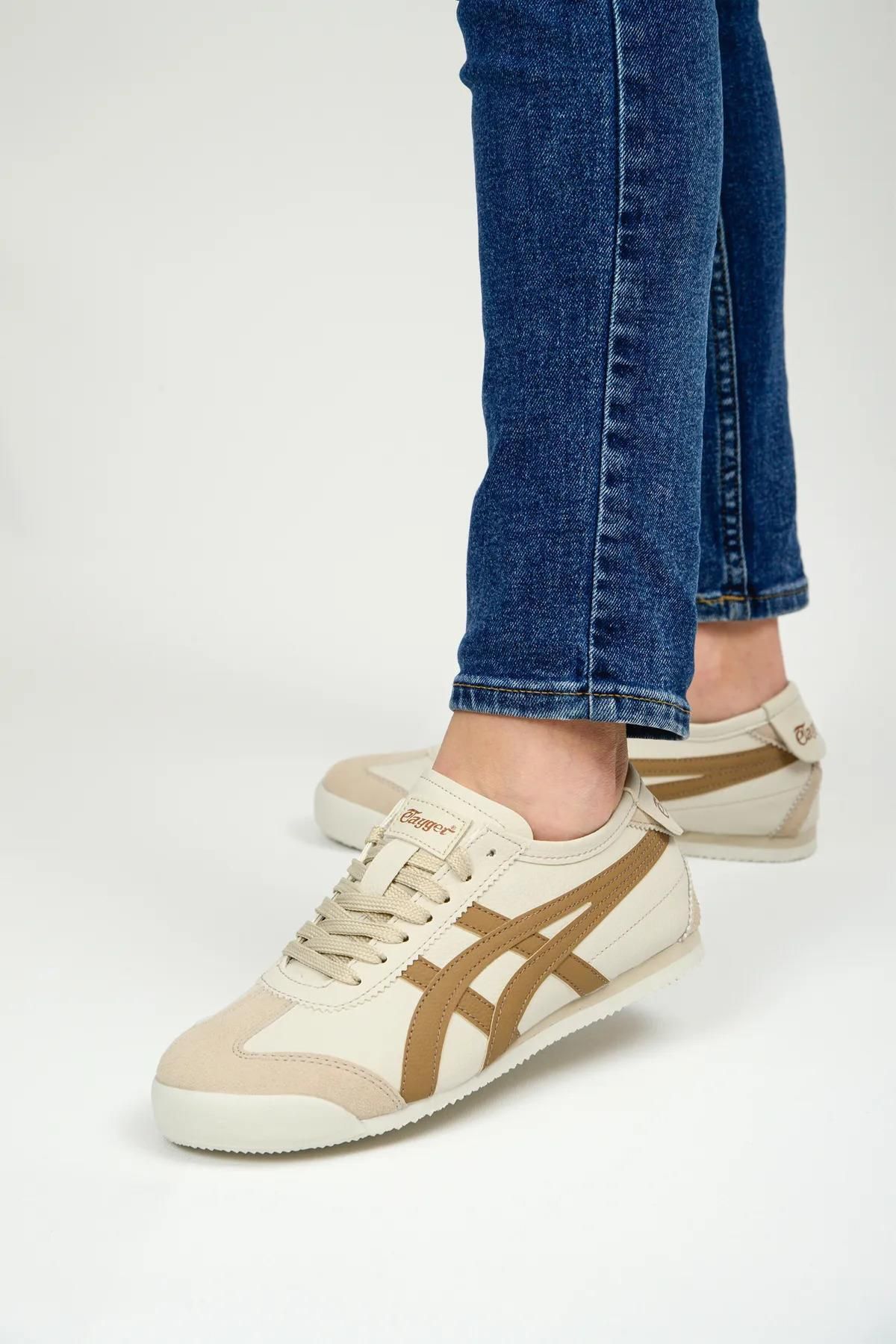 Pabuçland eTayger Unisex Günlük Spor Ayakkabı Sneakers Tayger BEJ KAHVE