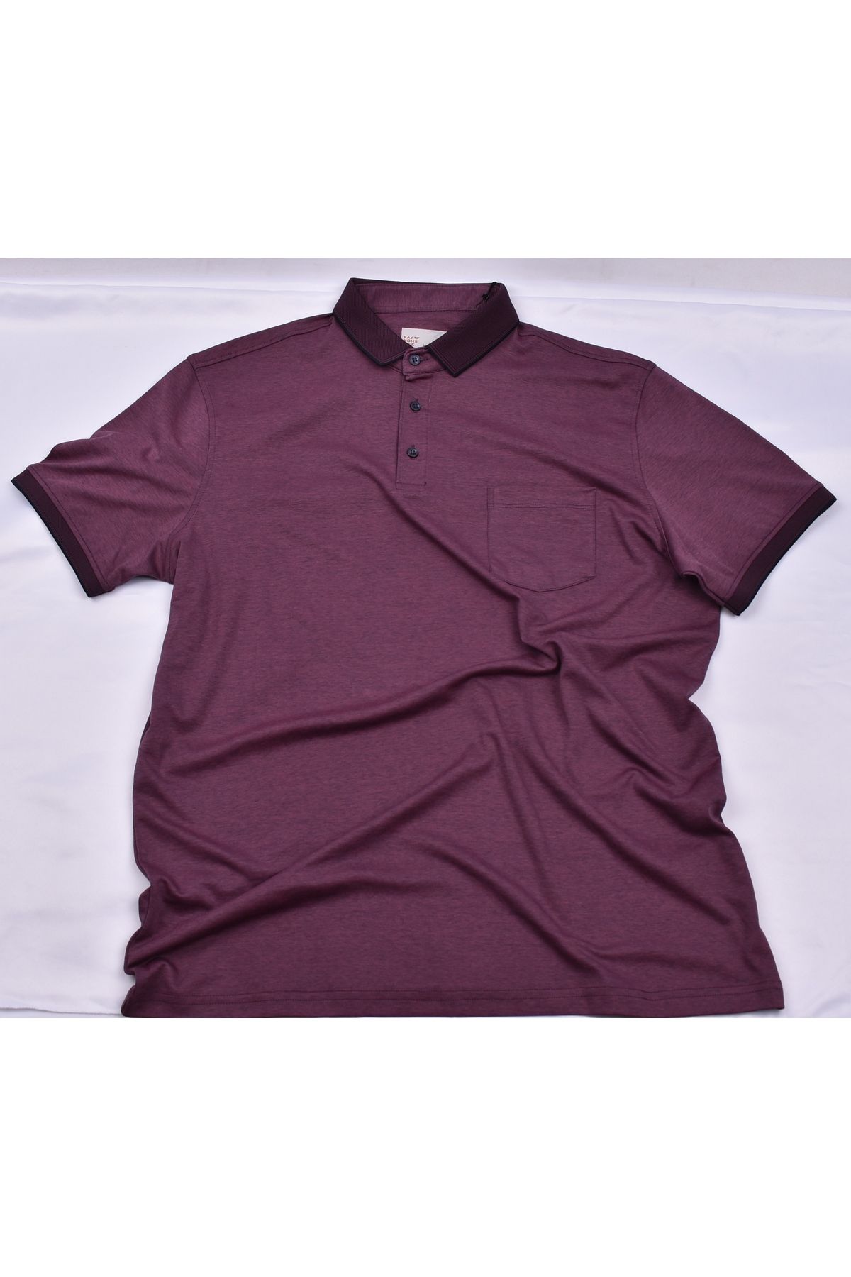 Raymons RYM-6275 POLO YAKA CEPLİ TİŞÖRT KÜF-BEYAZ