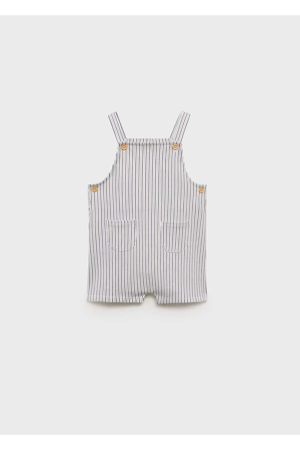 Çizgili kısa tulum