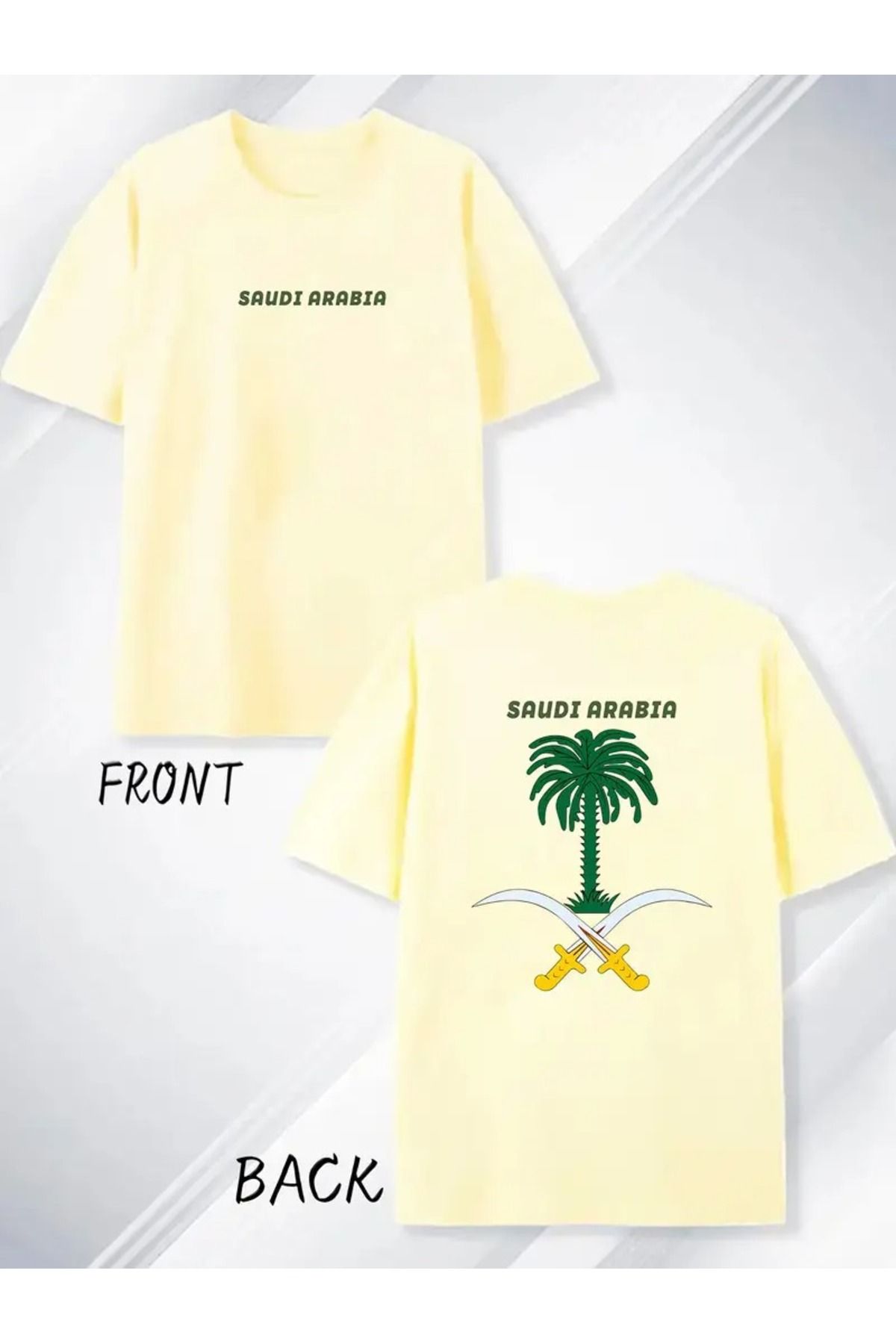 LAND MODA Erkekler için Klasik Yaka Desenli T-Shirt - Yumuşak Polyester, Esnek,