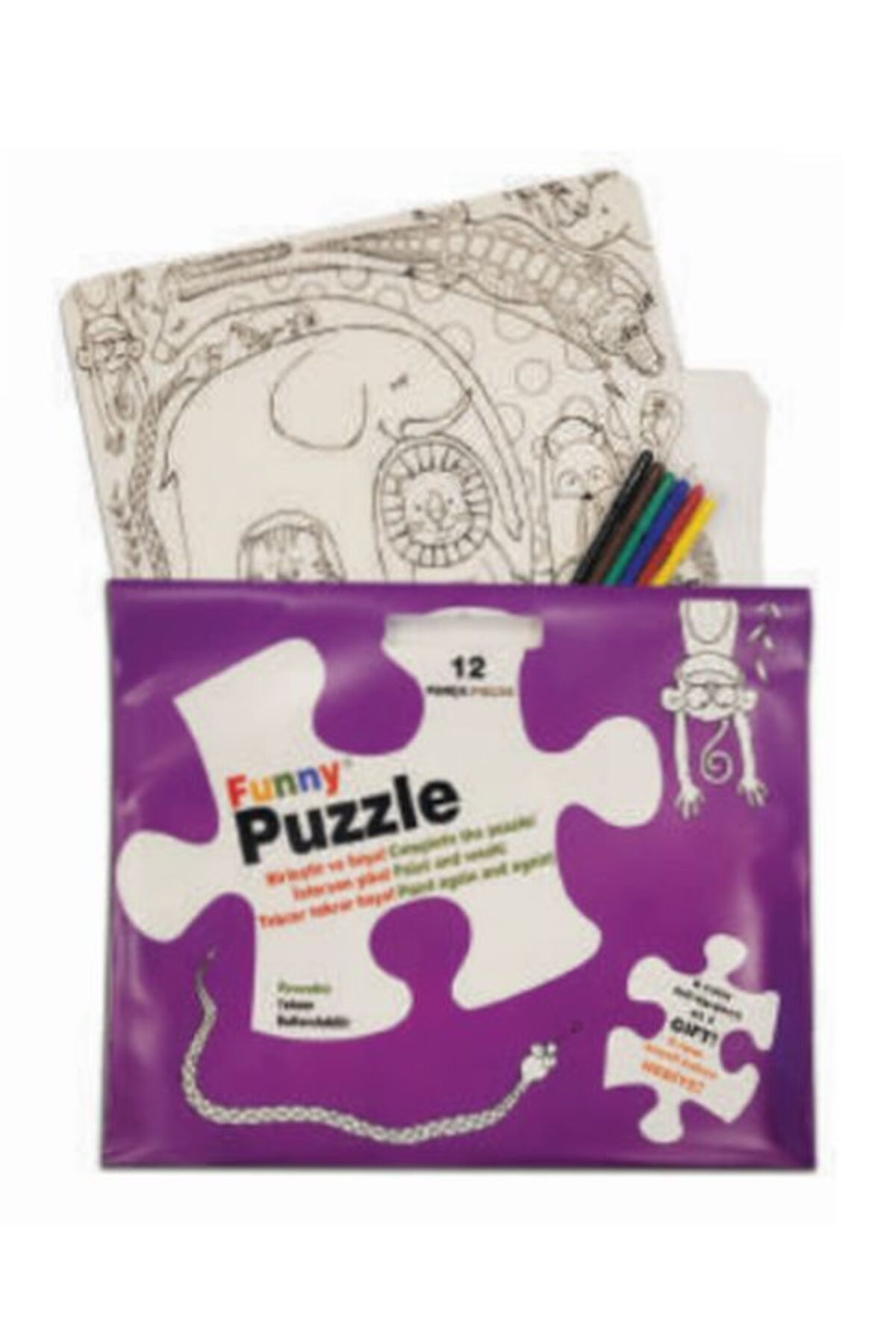 Destek Yayınları Funny Mat Puzzle Sevimli Dostlar 30x40cm