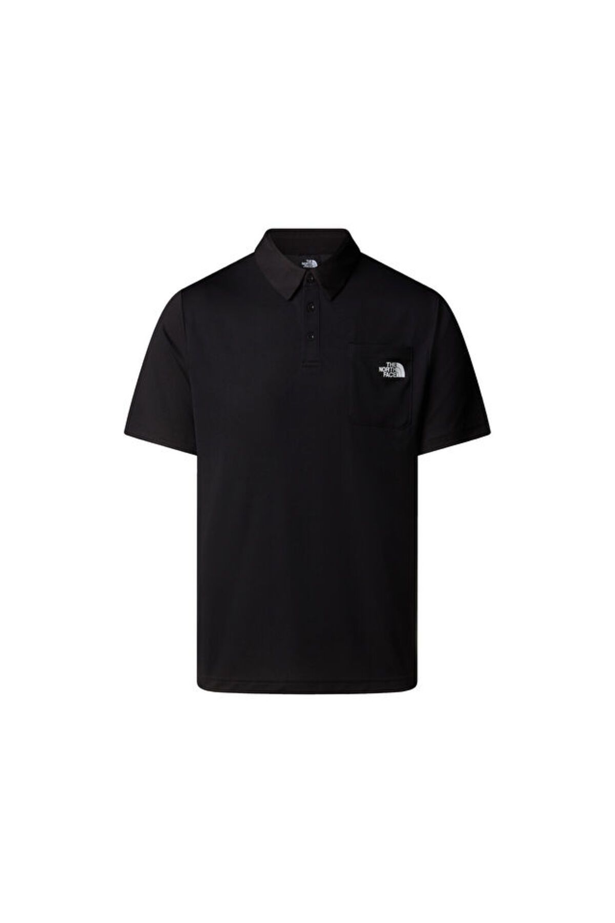 THE NORTH FACE Polo Erkek Günlük Polo Tişört Siyah