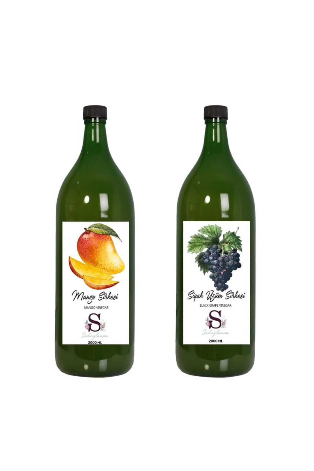 Süheylaana Doğal Mango Sirkesi 2000 Ml - Doğal Siyah Üzüm Sirkesi 2000 Ml