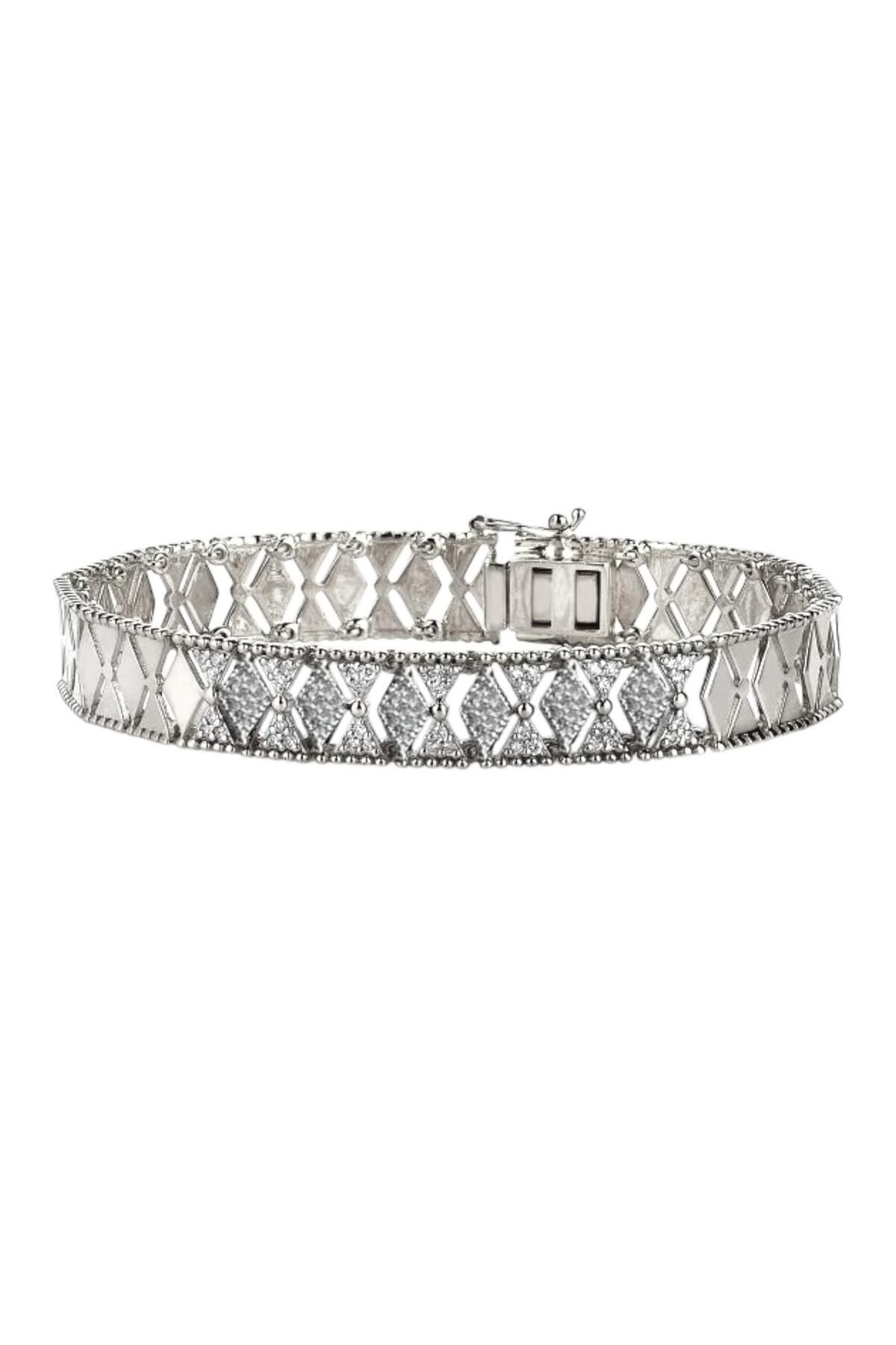 neslyaccessories Kuyumcu Kilitli 14K Altın Kaplama Bileklik