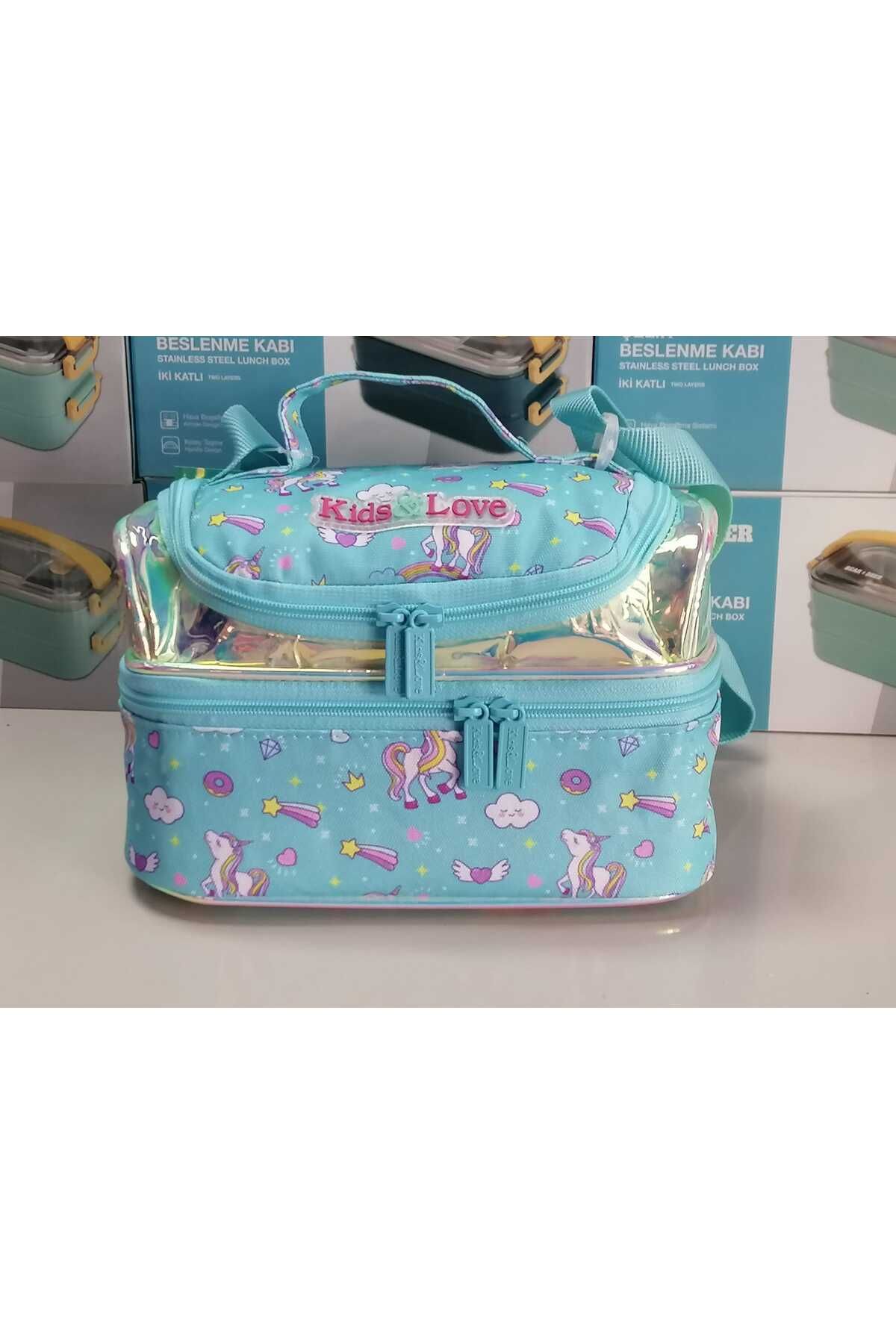 KAUKKO KidsLove Beslenme Çantası THERMO 2 katlı panda