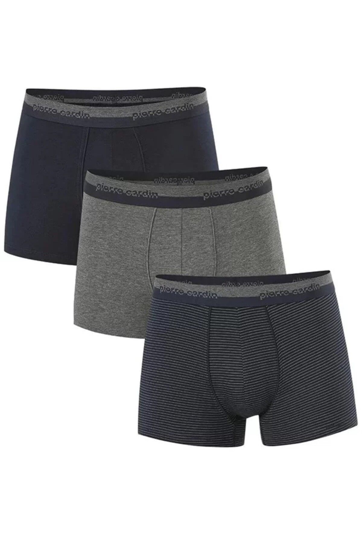 Pierre Cardin Erkek İç Giyim 3 Adet Desenli Pamuklu Boxer Set O1.L0.I2.VPC.14