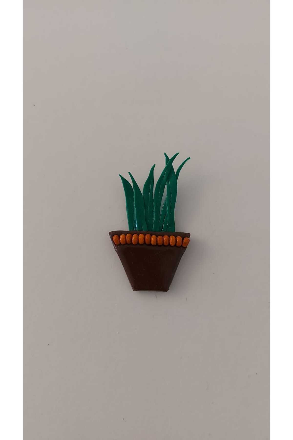 GiftlandCollection GiftLand El Yapımı Minyatür Polimer Kil Kılıç Çiçeği Magnet