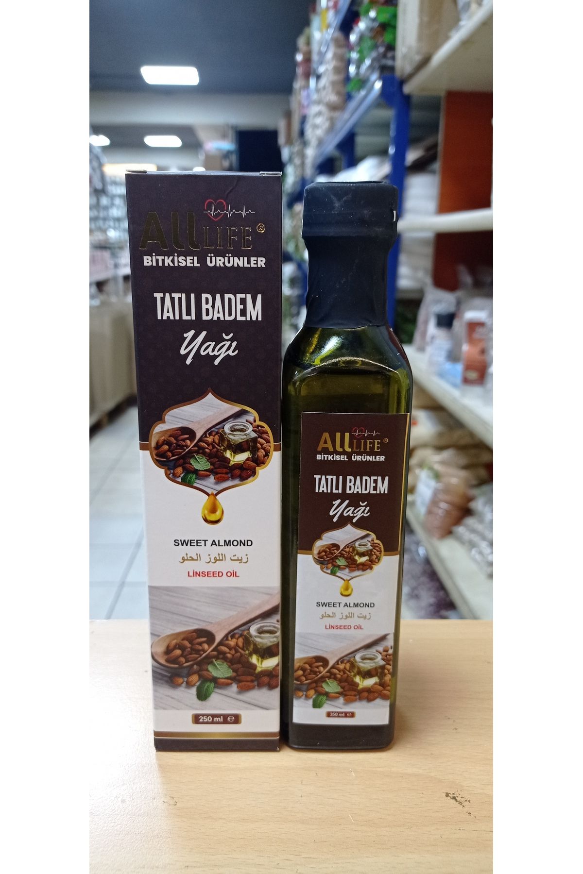 alllife Tatlı Badem Yağı Saf ve Katkısız 250 ml