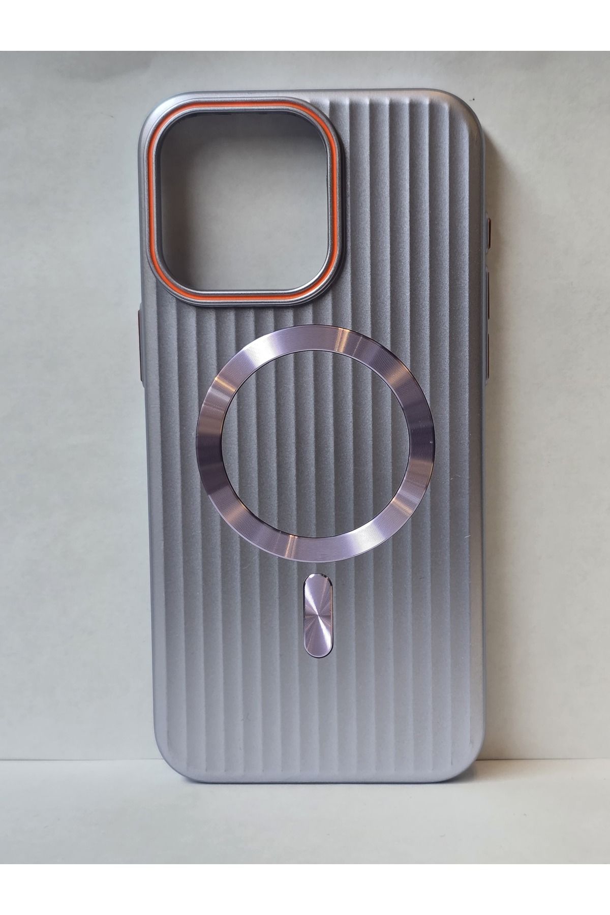 FATÖZ ACCESSORY iPhone 14 Pro Max Uyumlu Dikey Çizgili MagSafe Kılıf