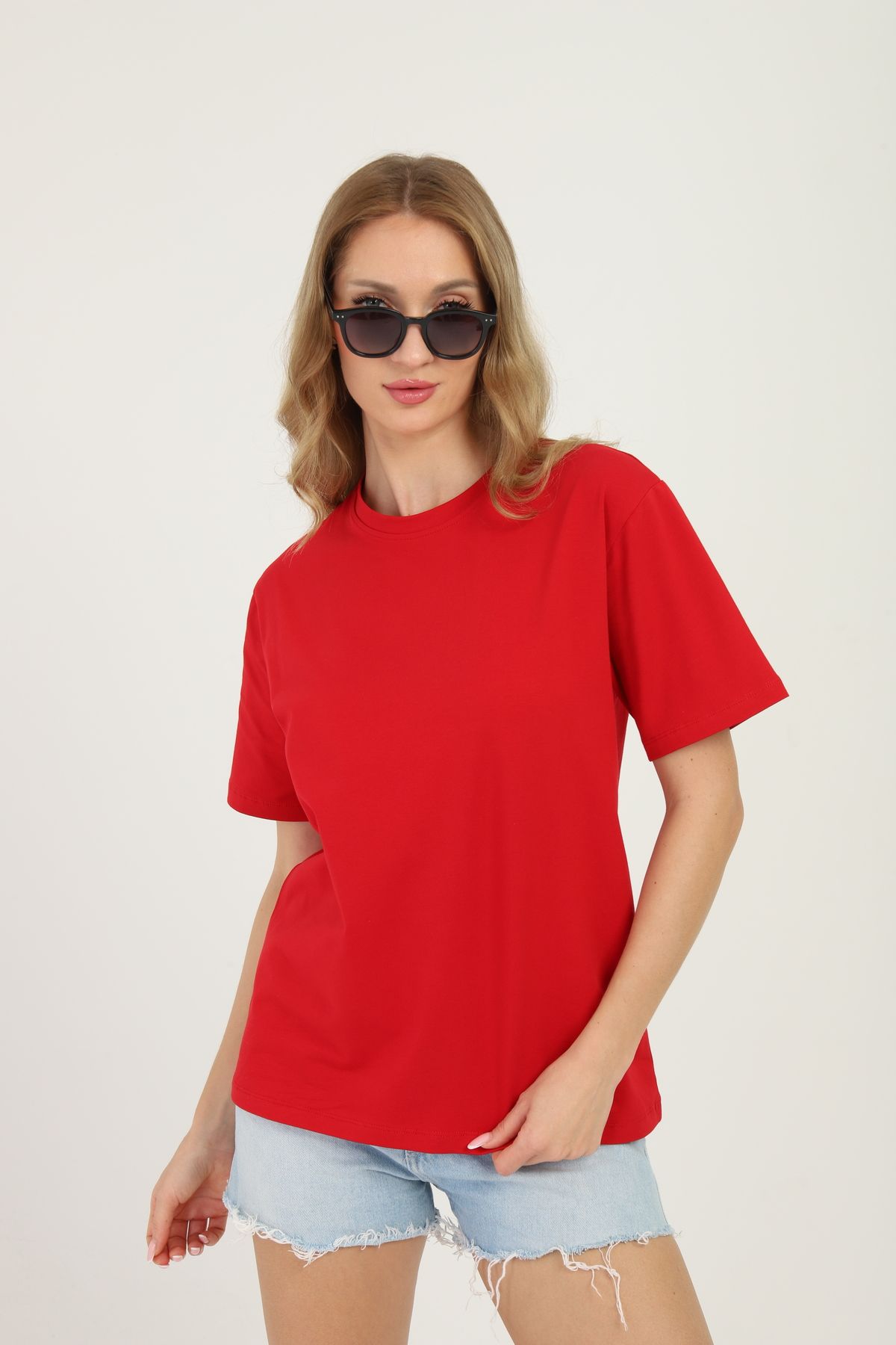 onetwothree One Two Three Kadın T-shirt %95 Koton %5 Elestan