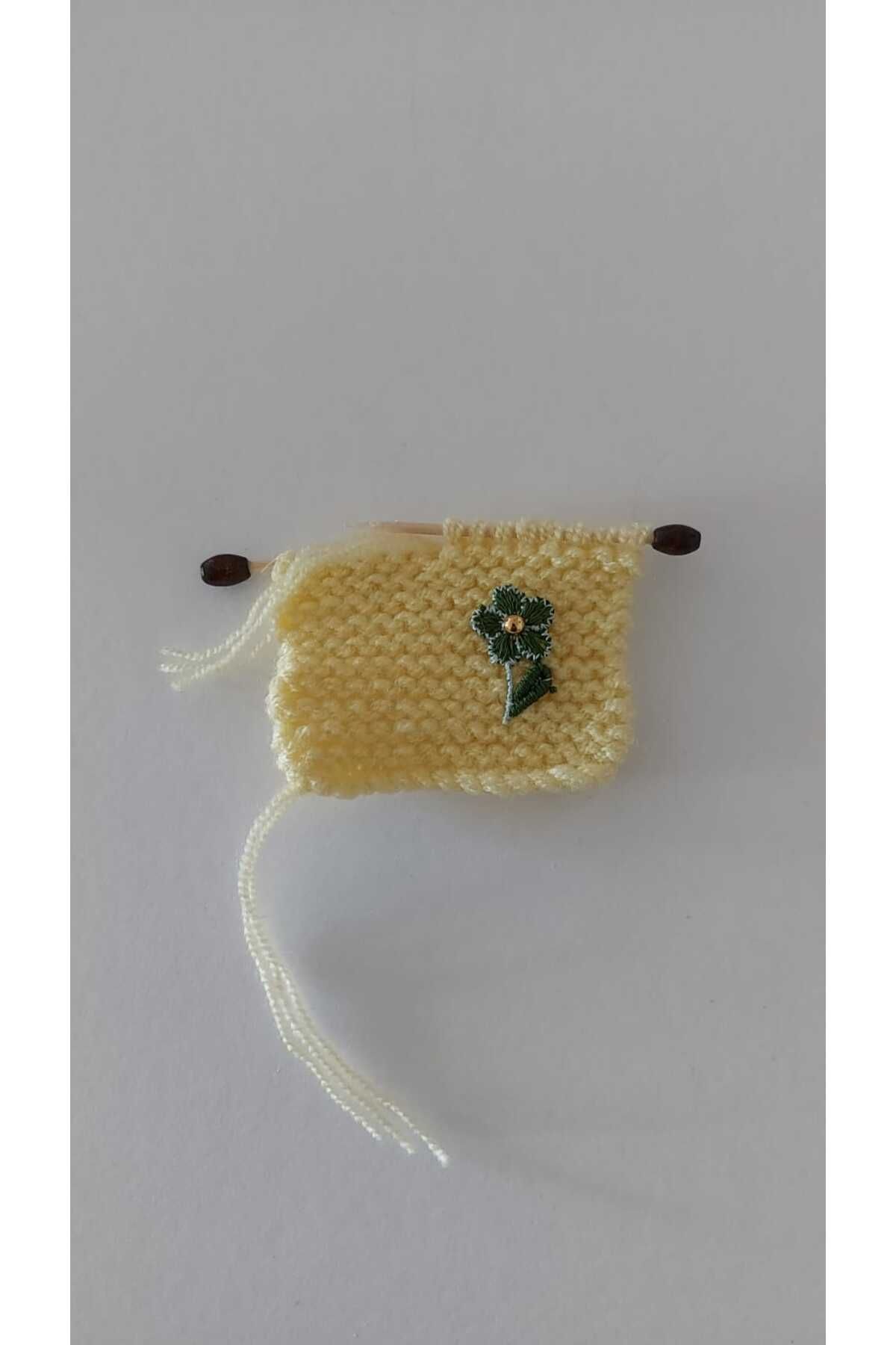GiftlandCollection GiftLand Sarı El Örgüsü Minyatür Magnet