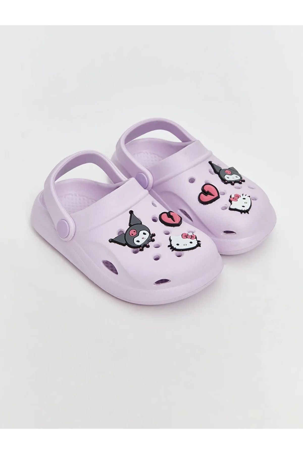 LC Waikiki LCW STEPS Lila Baskılı Kız Çocuk Plaj Sandaleti