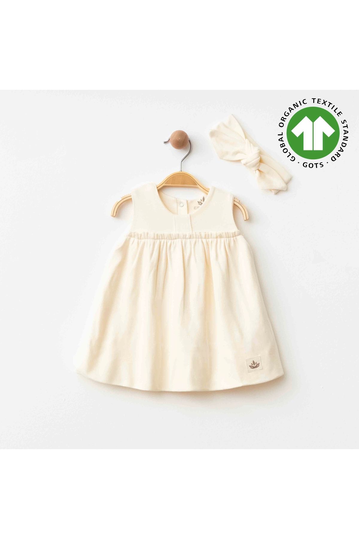 Scout Baby Luna Organik Penye Bebek Elbisesi Bej