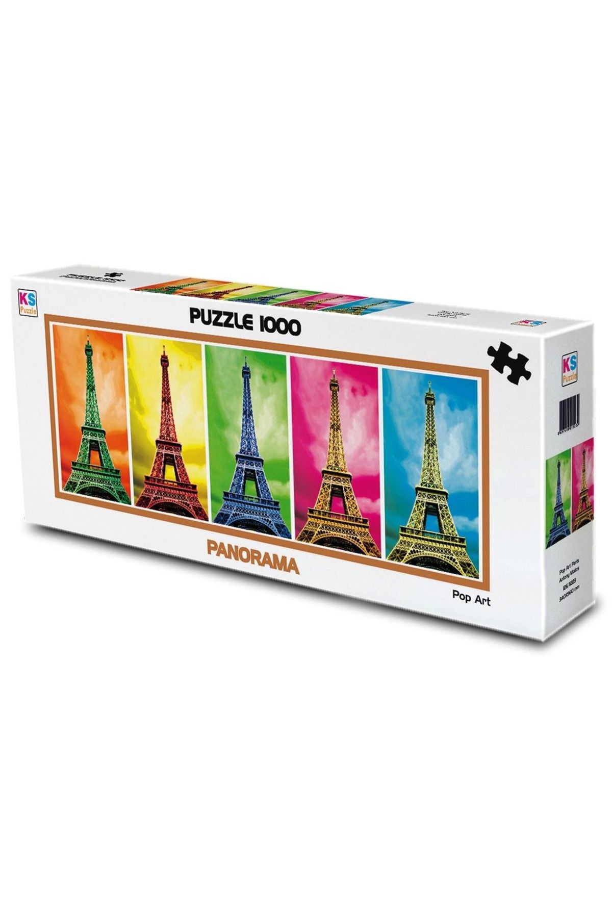 ÇAVDAR KS Puzzle 1000 Parça Panoramik Pop Art Eyfel Kulesi