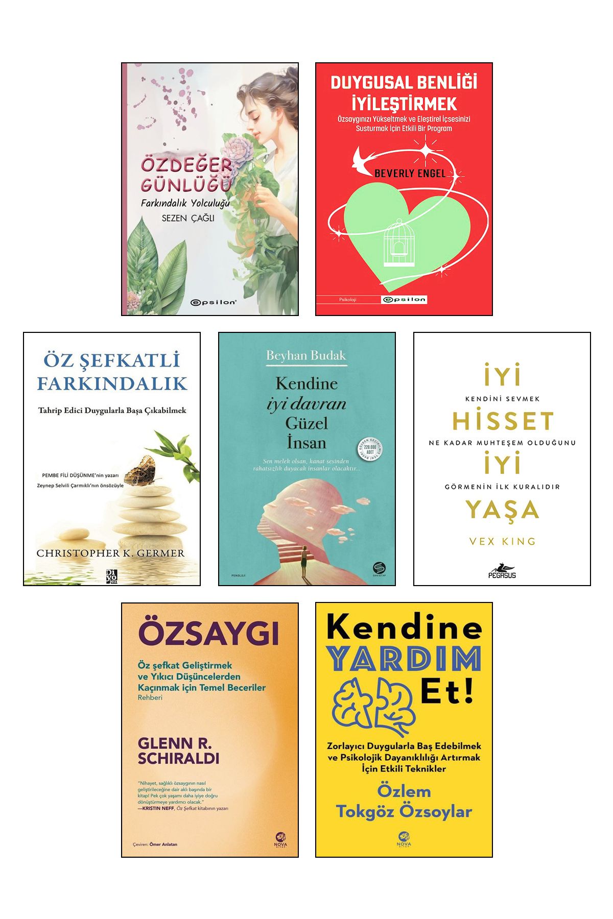 Epsilon Yayınevi Öz Değer Günlüğü Öz Şefkatli Farkındalık Kendine İyi Davran Güzel İnsan Kendine Yardım Et Öz Saygı