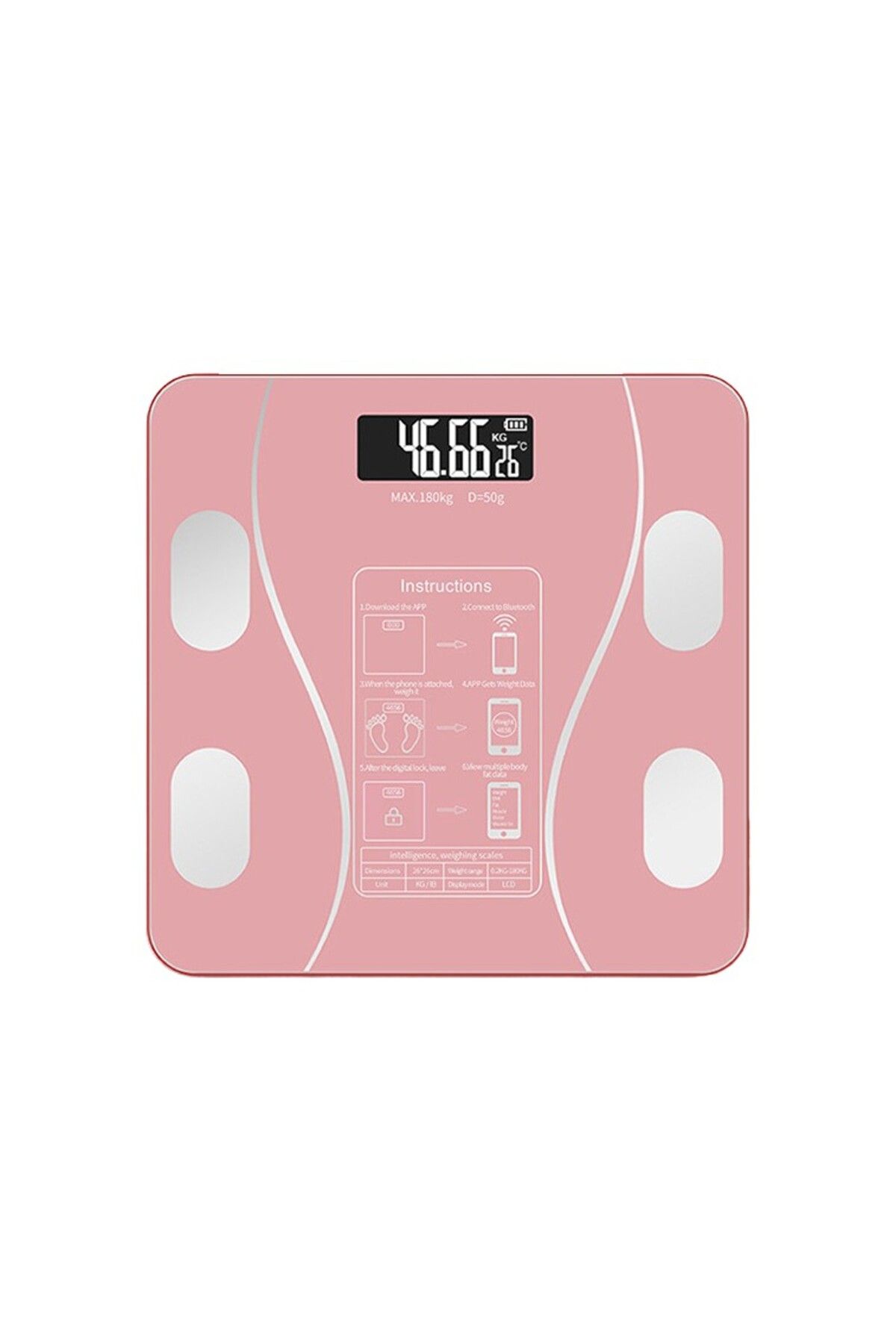 OEM Cantar Electronic Inteligent De Baie Flippy Cu Aplicatie Smart, Corporal, Ecran Digit Unisex - 10