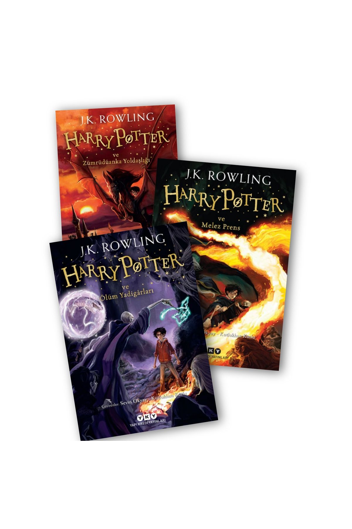 Yapı Kredi Yayınları Harry Potter Zümrüdüanka Yoldaşlığı - Melez Prens - Ölüm Yadigarları 3 lü Set J.K. Rowling