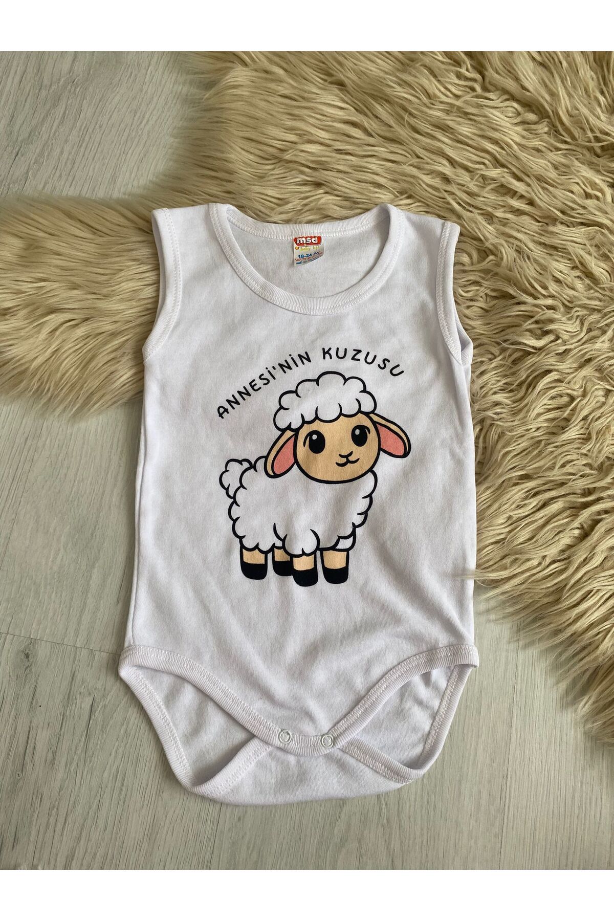 msa baby Annesi'nin Kuzusu Yazılı Bebek Zıbın