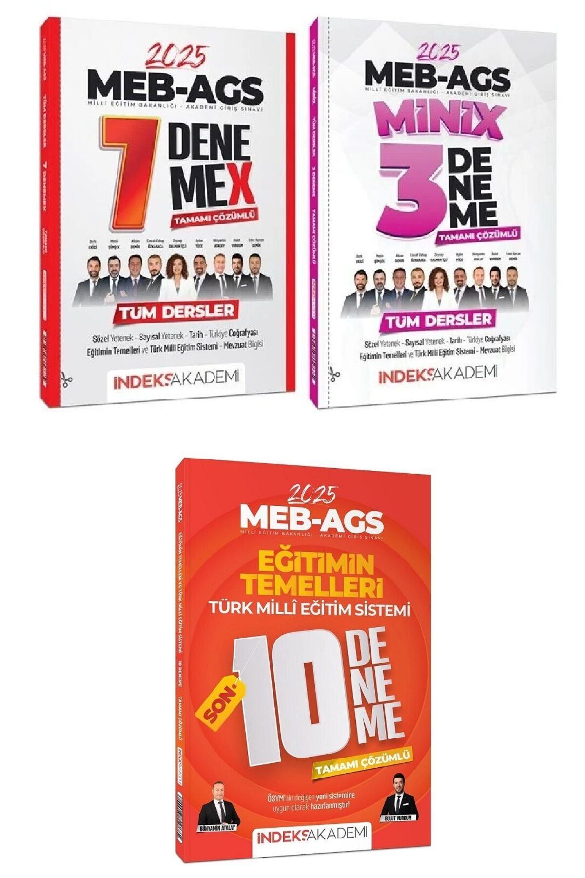 İndeks Akademi İndeks Akademi 2025 MEB-AGS Tüm Dersler + Eğitimin Temelleri 10+10 Deneme 3 lü Set İndeks Akademi Ya