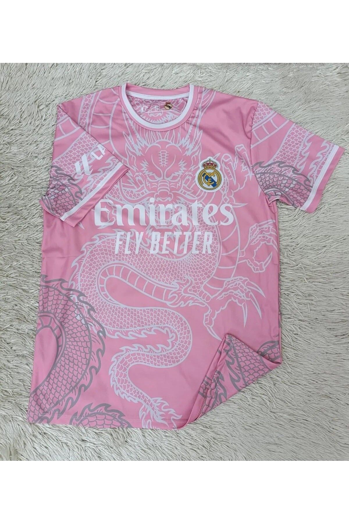 BYSPORTAKUS R.e.a.l M.a.d.ri.d 2024-25 Dragon Desenli Özel Konsept Forması (PİNK)