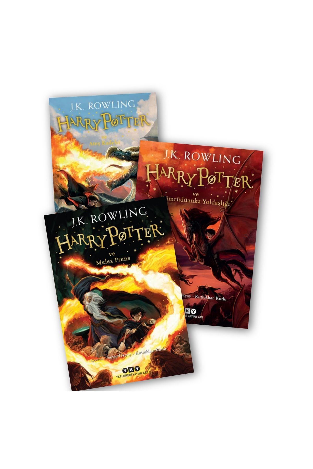 Yapı Kredi Yayınları Harry Potter Ateş Kadehi - Zümrüdüanka Yoldaşlığı - Melez Prens 3 lü Set J.K. Rowling