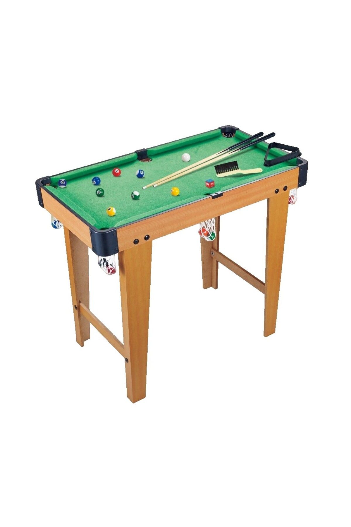 OEM Masa De Biliard, Cu Picioare, +6 Ani, 74 X 63 X 40 Cm, Din Lemn/abs, Maro/verde Unisex - 10