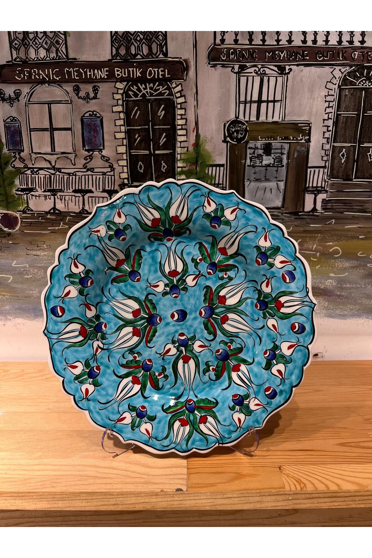 MeMy Design El İşçiliği Özel Tasarım Çini Tabak (25-30 cm)
