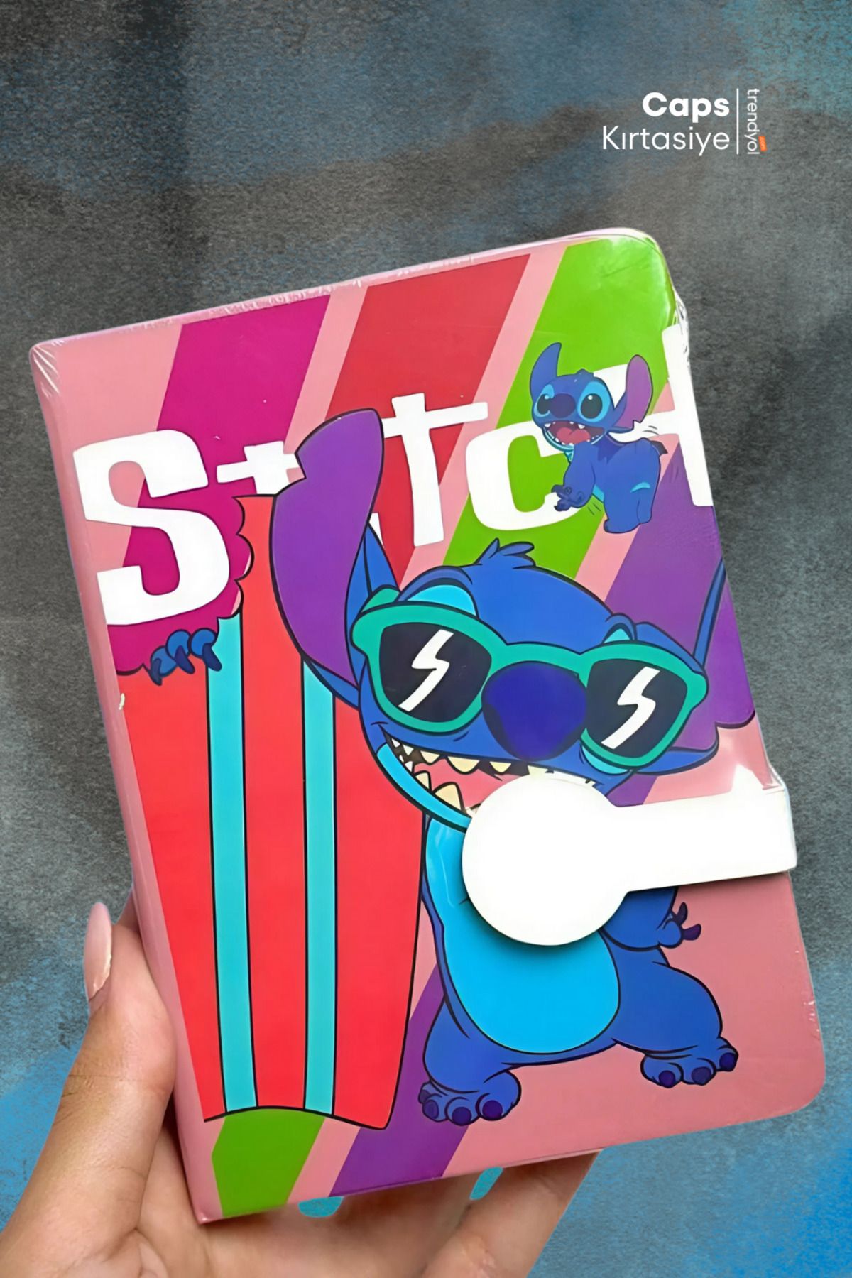 caps office A5 Boyut Stitch Temalı 160 Sayfa Renkli Kapaklı Defter – 4 Farklı Tema Seçeneği
