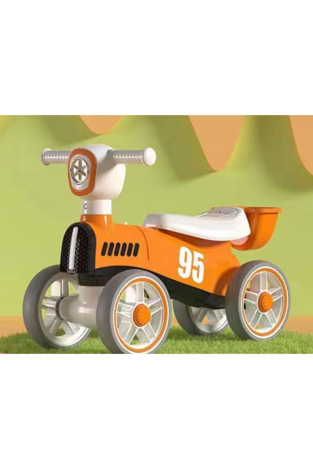 OEM Bicicleta Fara Pedale Pentru Copii Cu Lumini Si Muzica, 4 Roti, Varsta 1-3 Ani, Mate Unisex - 10