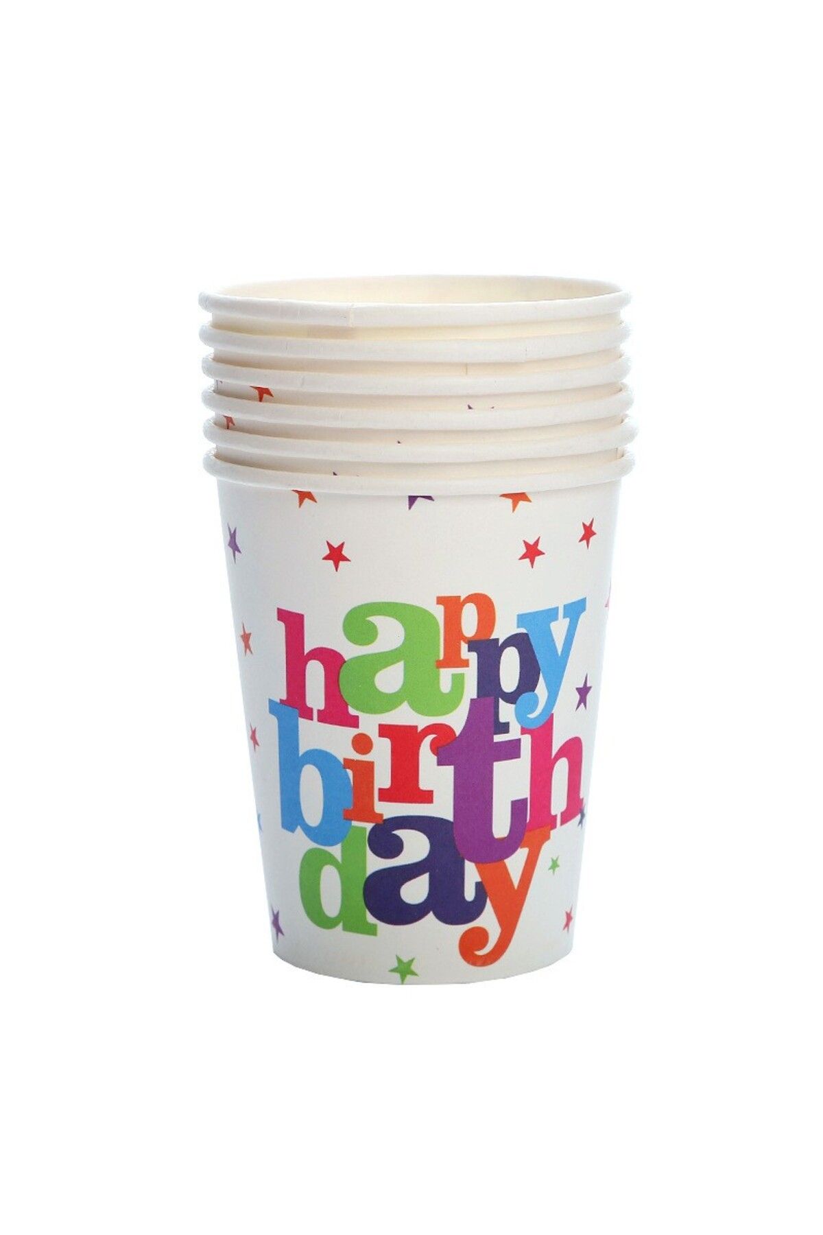 OEM Set 6 Pahare De Carton, Colectia Happy Birthday, 7 X 5 X 8.5 Cm, Multicolor Unisex - 10