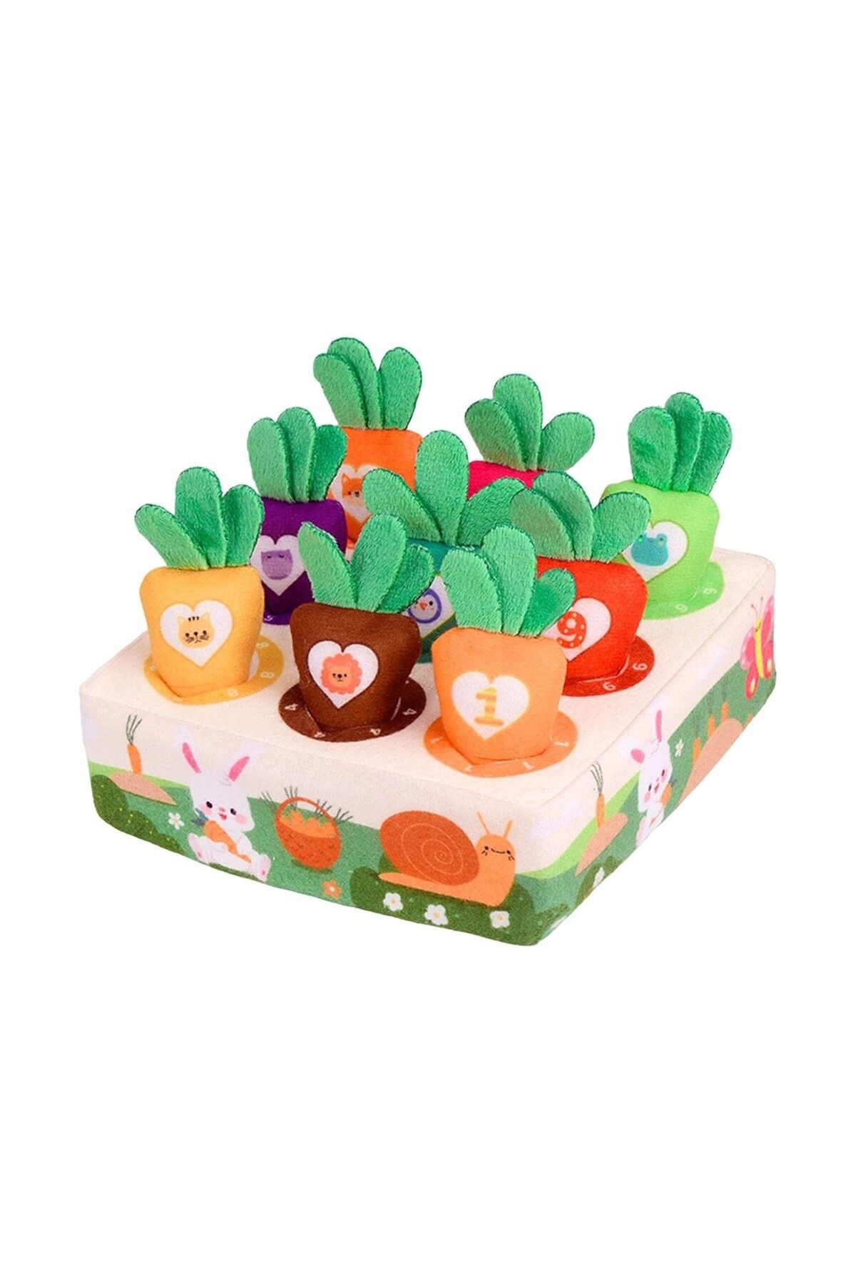 OEM Jucarie Interactiva Montessori, Pentru Copii, De Sortat Pe Culori, 9 Morcovi Si Supo Unisex - 10
