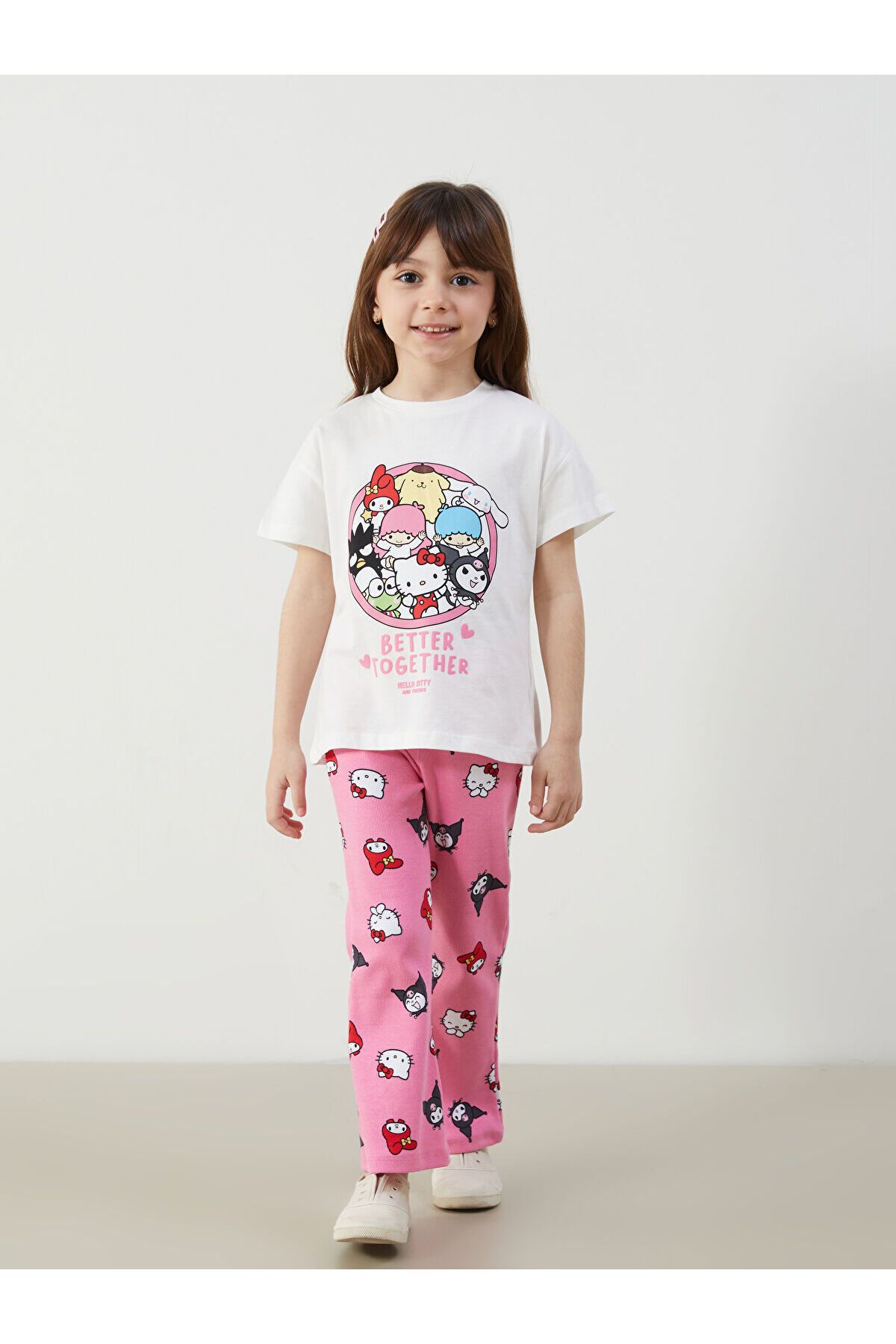 LC Waikiki Hello Kitty Baskılı Kız Çocuk Tayt