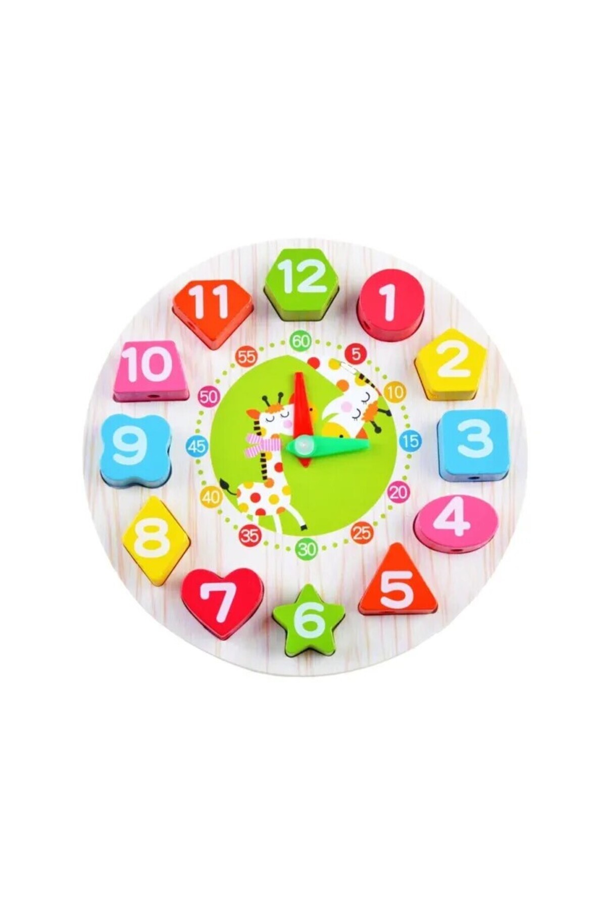 Flippy Εκπαιδευτικό Παιχνίδι, Τύπου Montessori, Μοντέλο Ρολόι Καμηλοπάρδαλης,...