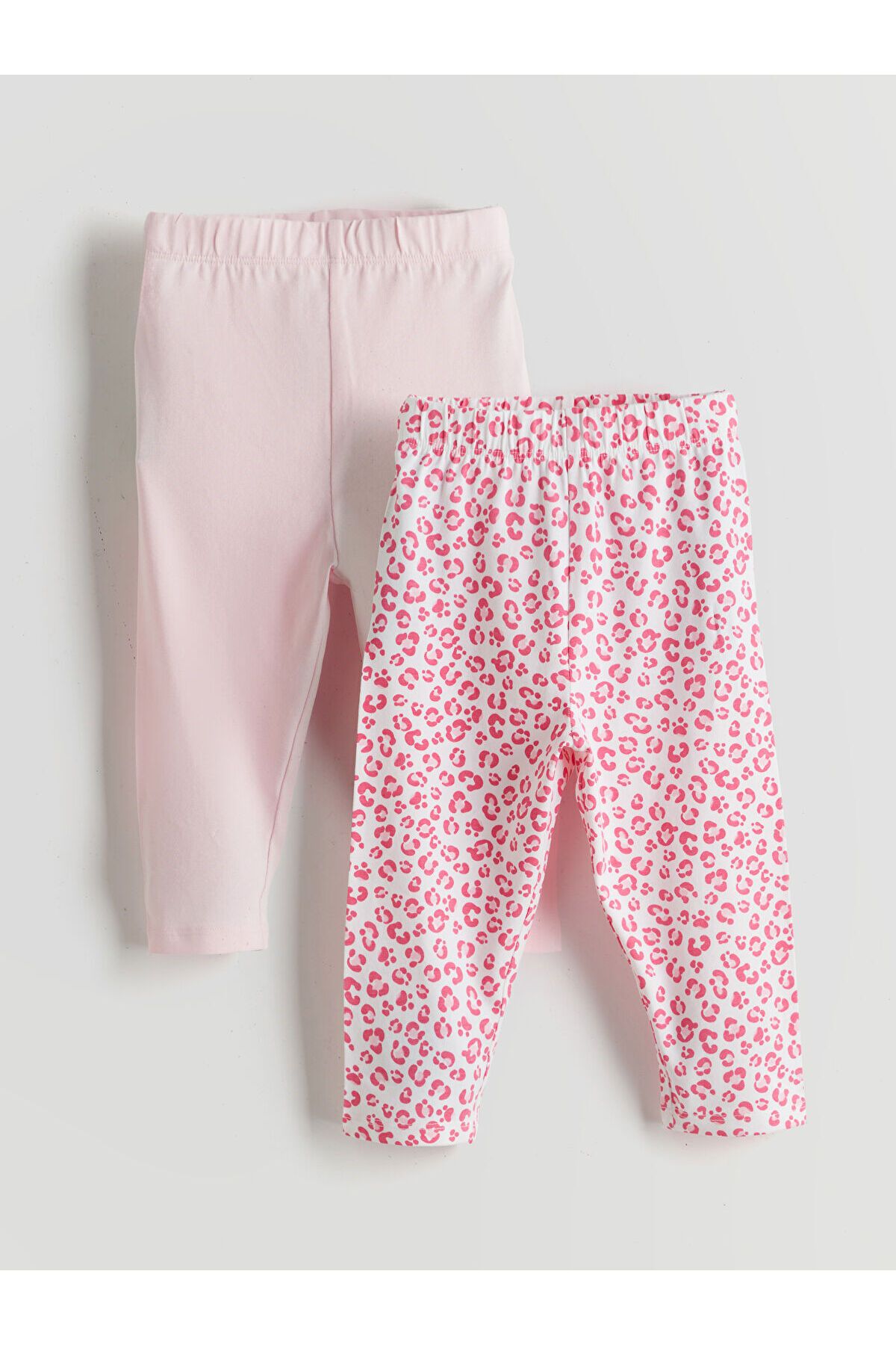 LC Waikiki Beli Lastikli Kız Çocuk 3/4 Boy Tayt 2'li