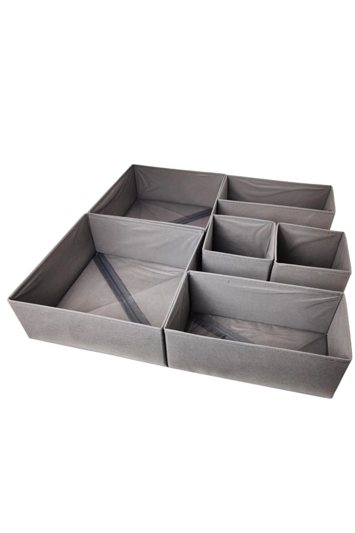 OEM Organizator Pentru Sertar, 3 Marimi, Pentru Lenjerie, Tricouri, Sosete, 6 Piese, Pli Unisex - 10