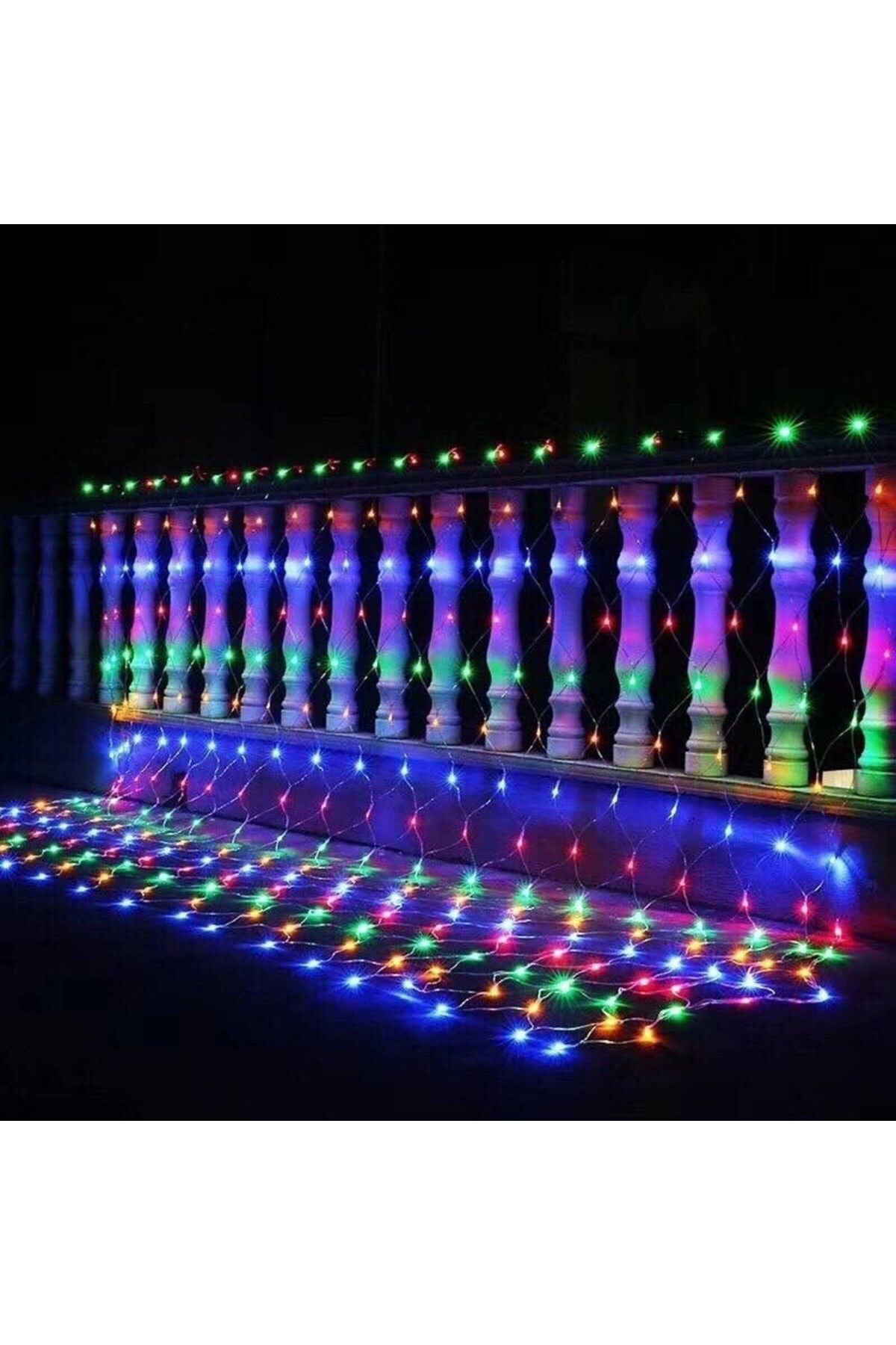 OEM Instalatie Craciun, Tip Plasa, Ip 44, 12 X 1 M, 480 Led-uri, Multicolor, 8 Jocuri De Unisex - 10