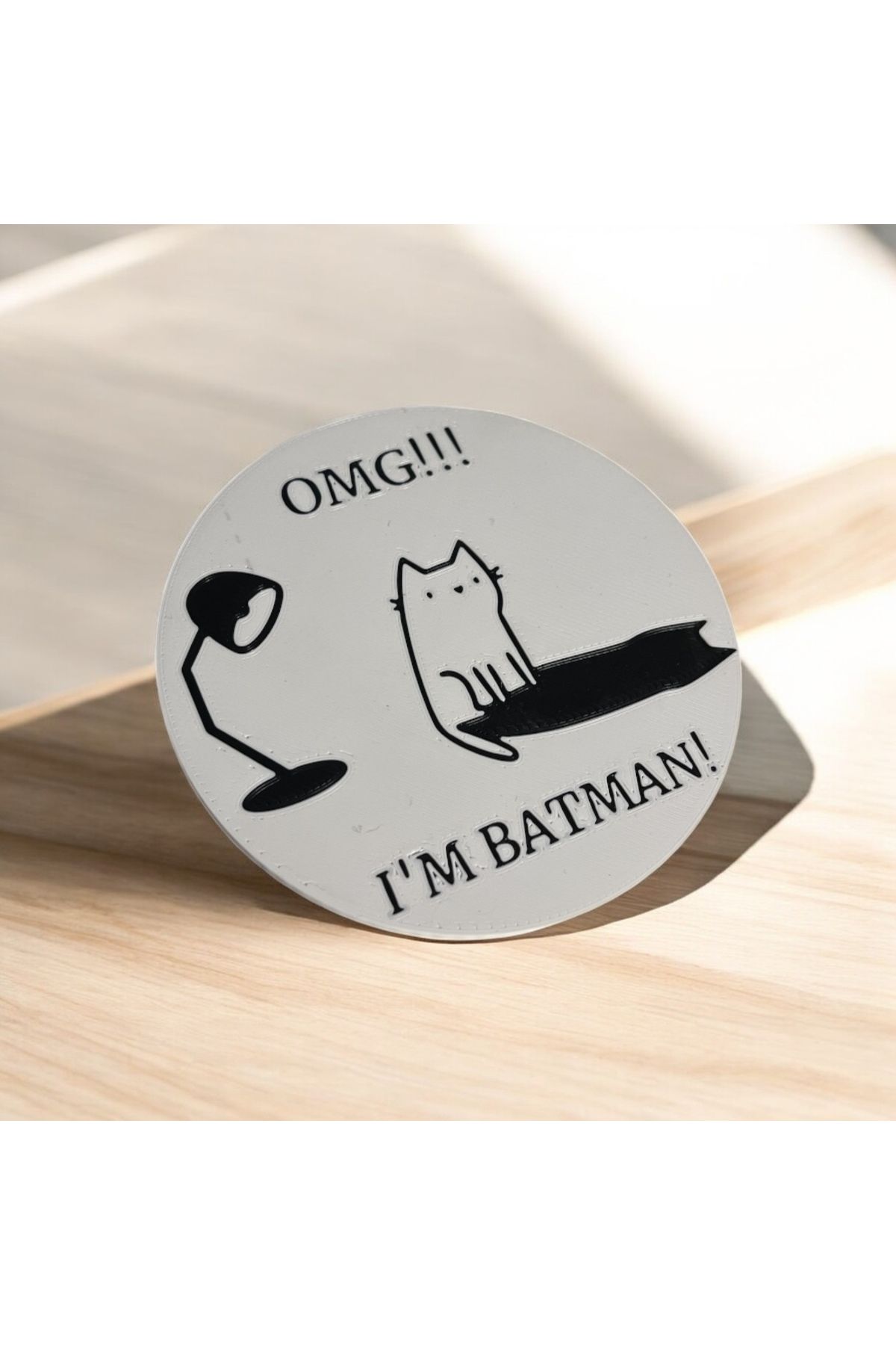 Porima Batman Kedili Bardak Altlığı Ev Dekorasyonu