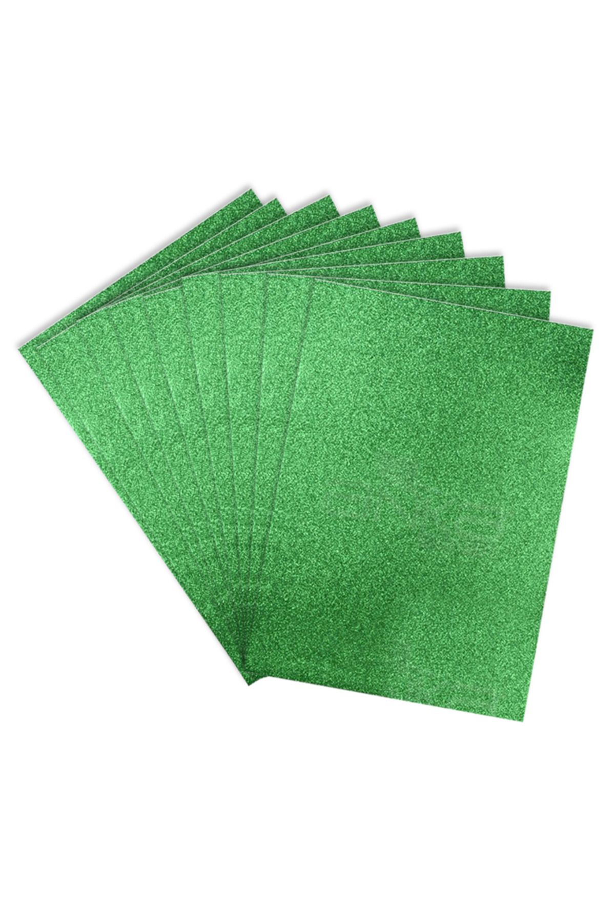 ALPJOY 50x70 Eva Tabaka Simli Yeşil 10'lu Paket
