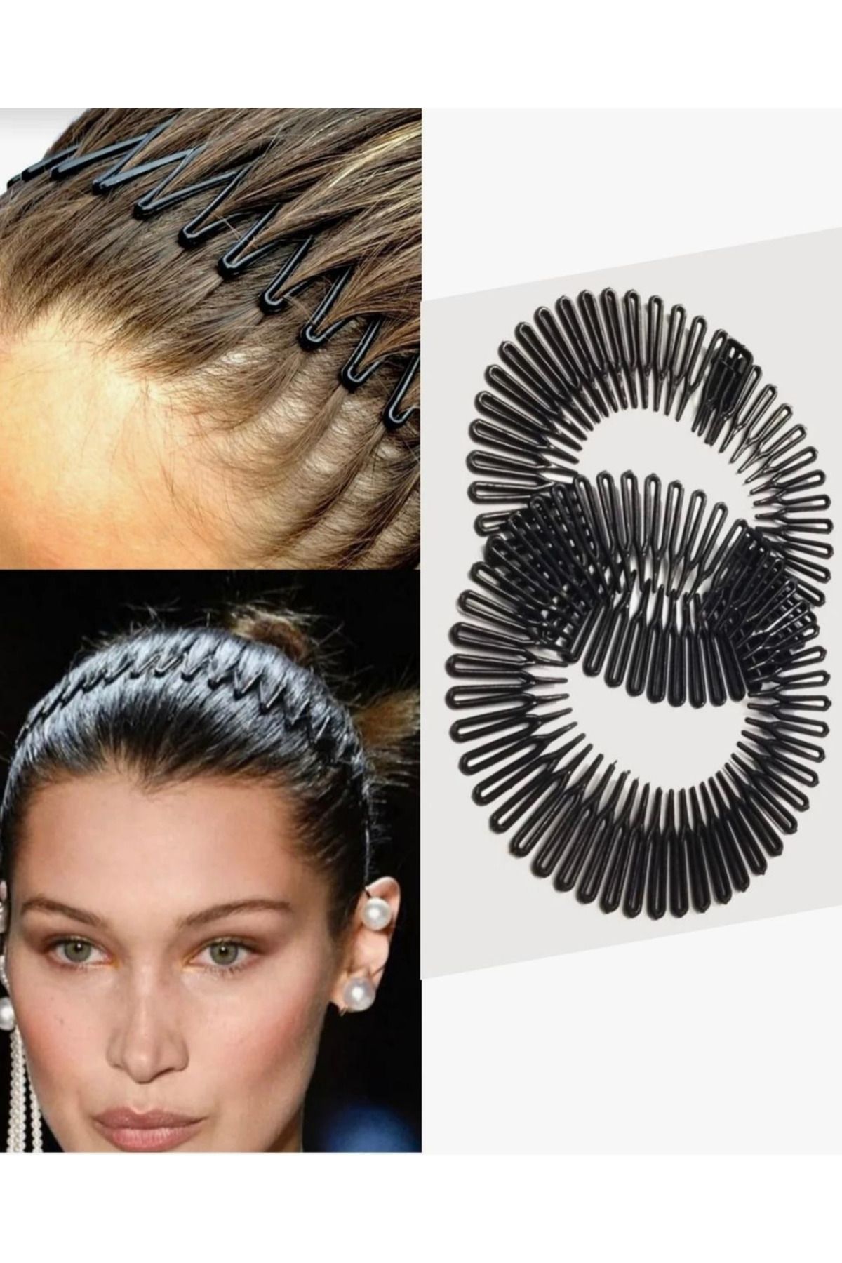 İnDerin-Women's Accordion Hair Band Tiara Women's Hair Accessory Hair Tiara (1 Pc) 2