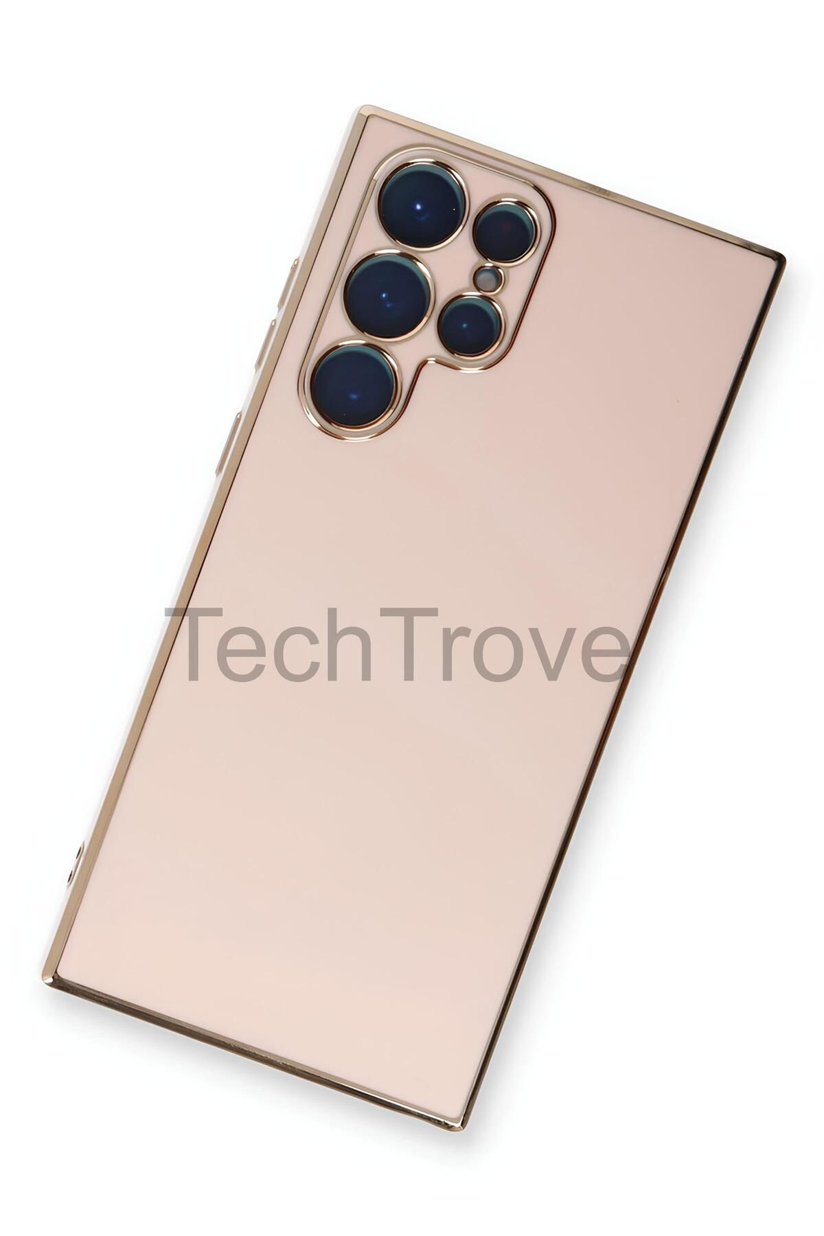 TechTrove Samsung Galaxy S22 Ultra Kılıf Parlak Tasrım Kamera Korumalı Ultra Yumuşak Esnek A+ Kalite Kapak