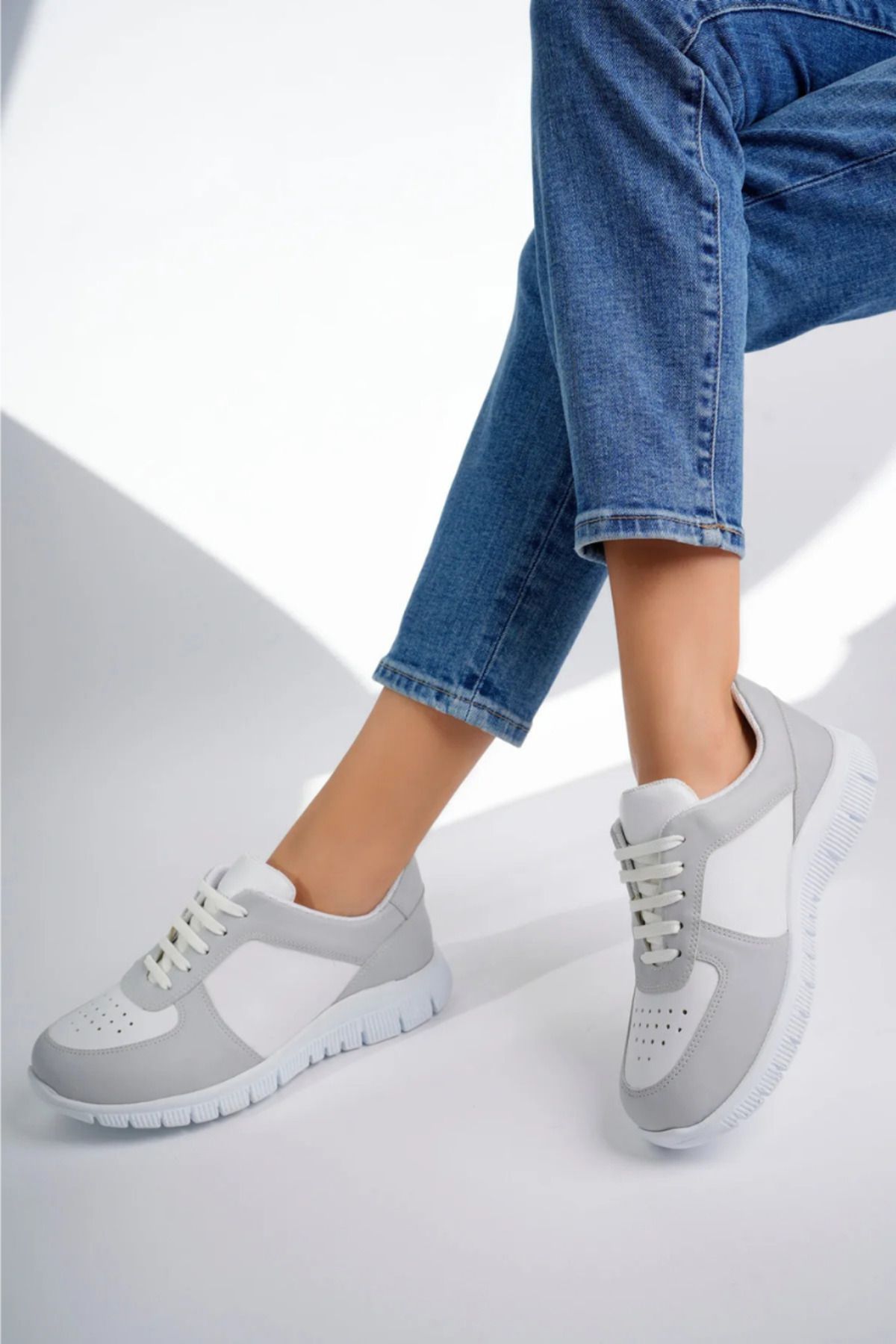 bellaista Unisex Bağcıklı Ortopedik Spor Ayakkabı