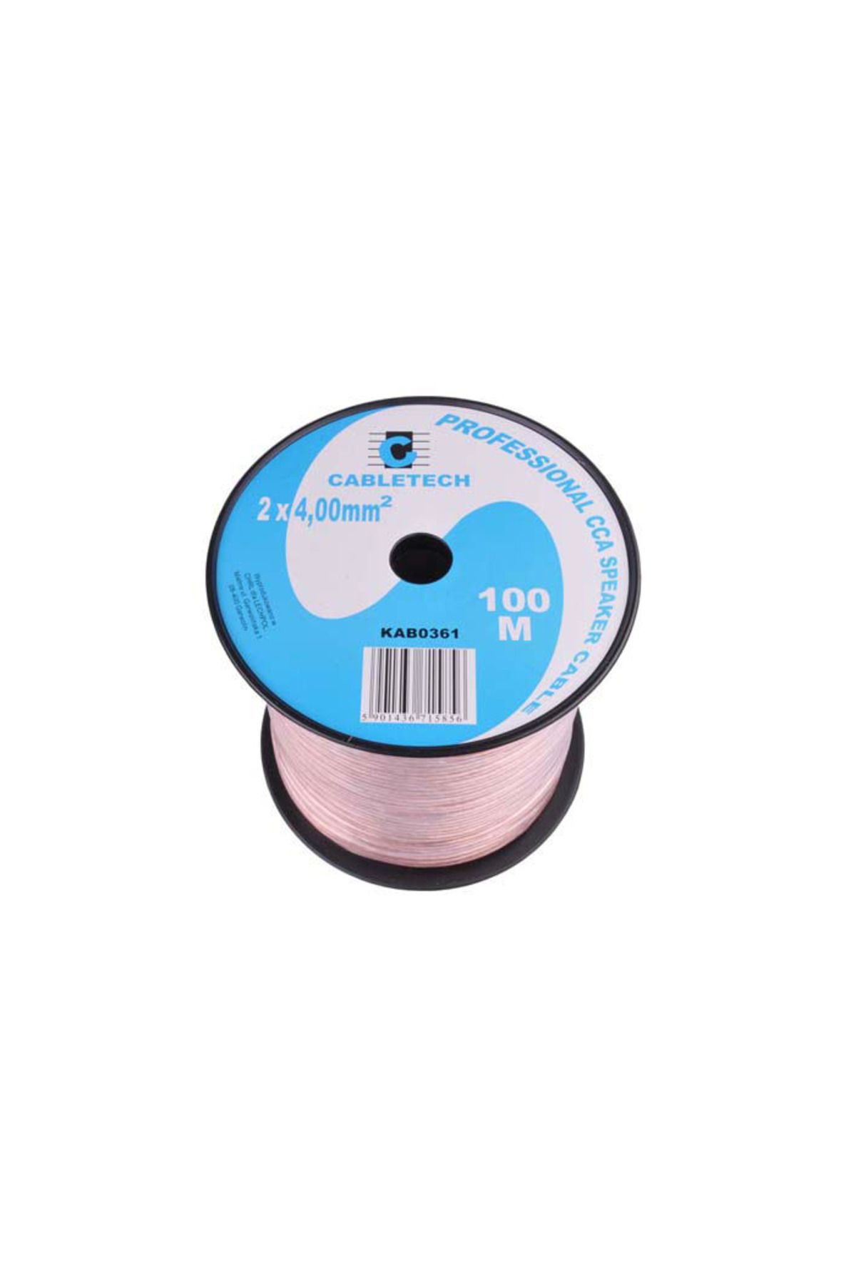 OEM Cablu Difuzor Cca 2x4mm Transparent Cabletech - One Size