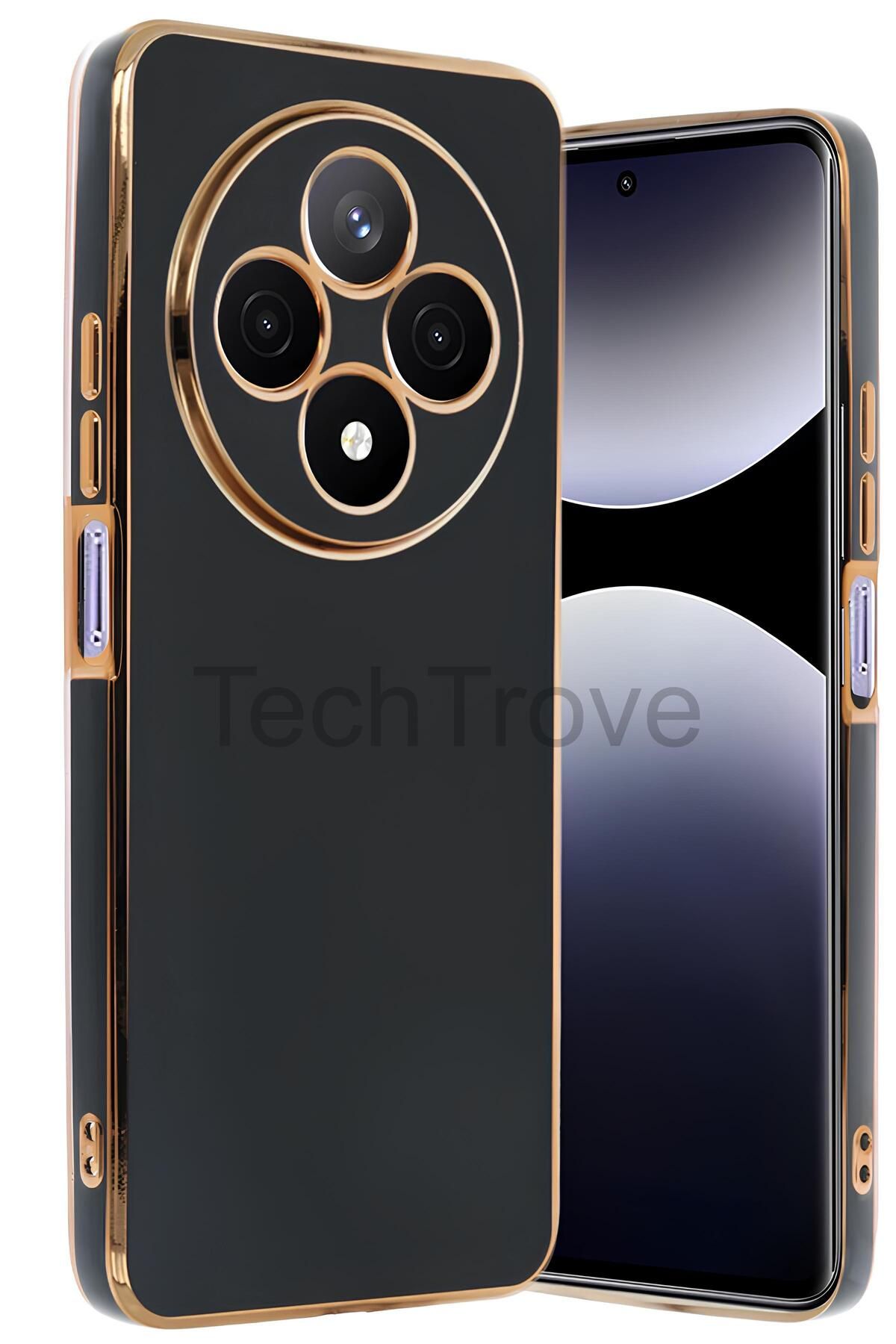 TechTrove Xiaomi Redmi 14C Kılıf Parlak Tasrım Kamera Korumalı Ultra Yumuşak Esnek A+ Kalite Kapak