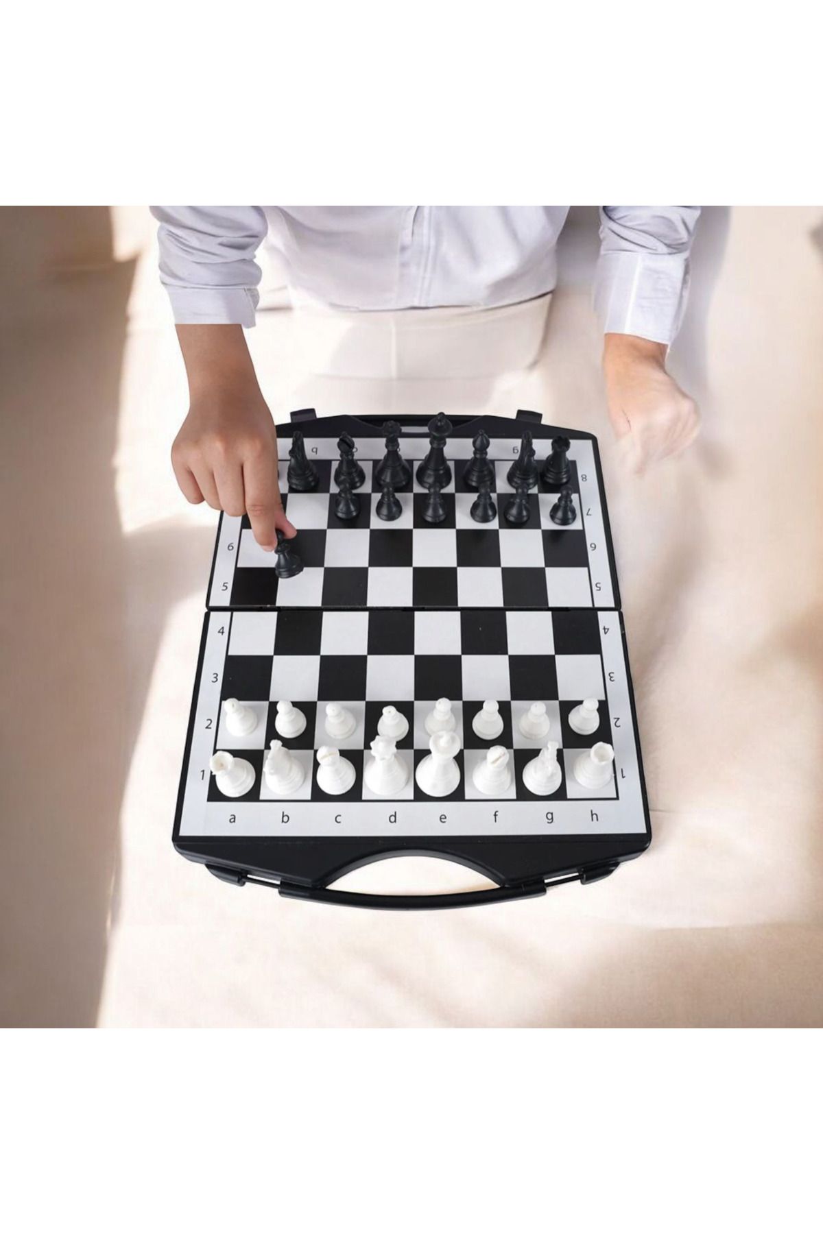 HBNC-3-piece game set with bag, checkers-chess-backgammon 3-piece game set 1