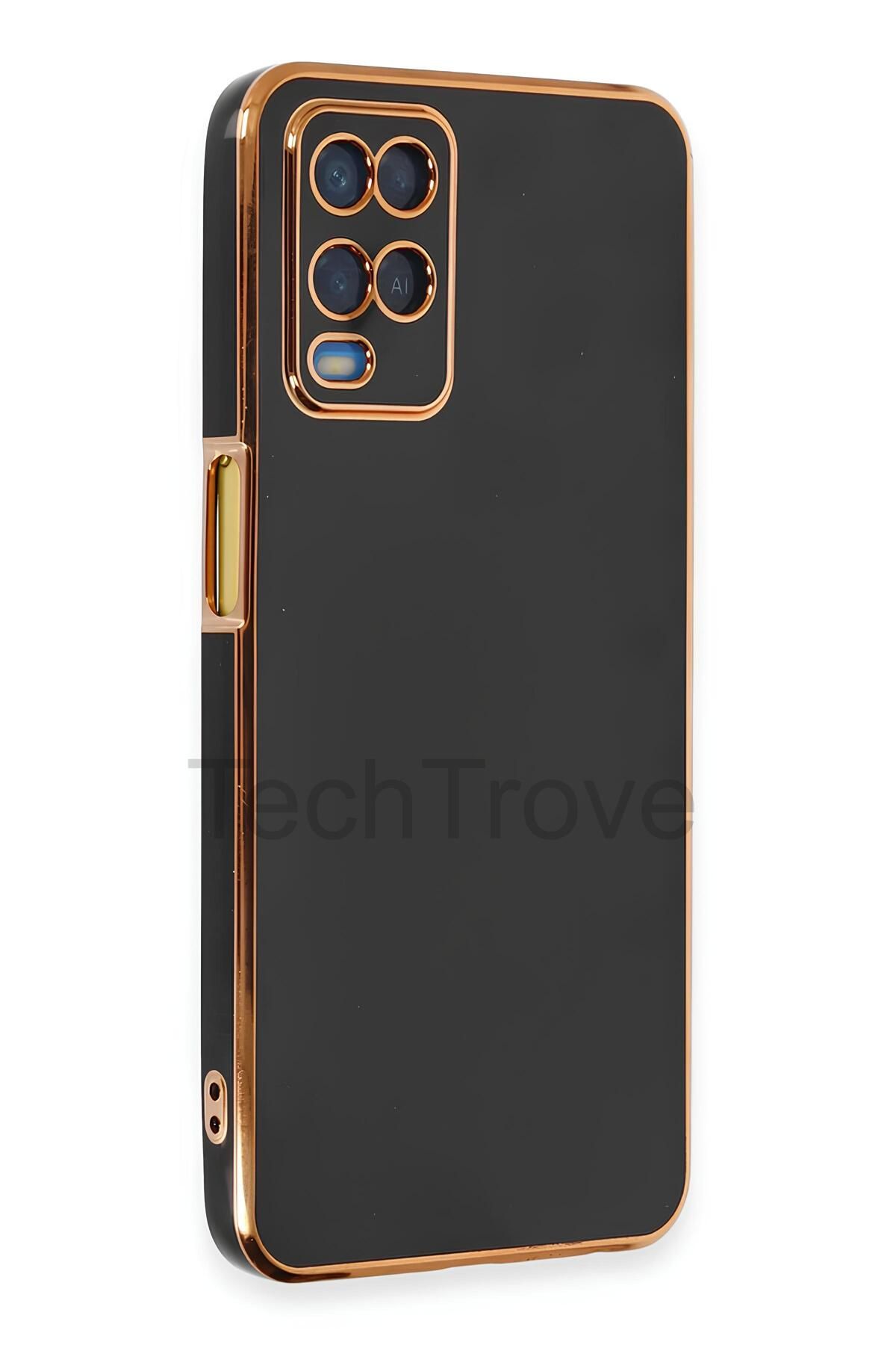 TechTrove Oppo A54 4G Kılıf Parlak Tasrım Kamera Korumalı Ultra Yumuşak Esnek A+ Kalite Kapak