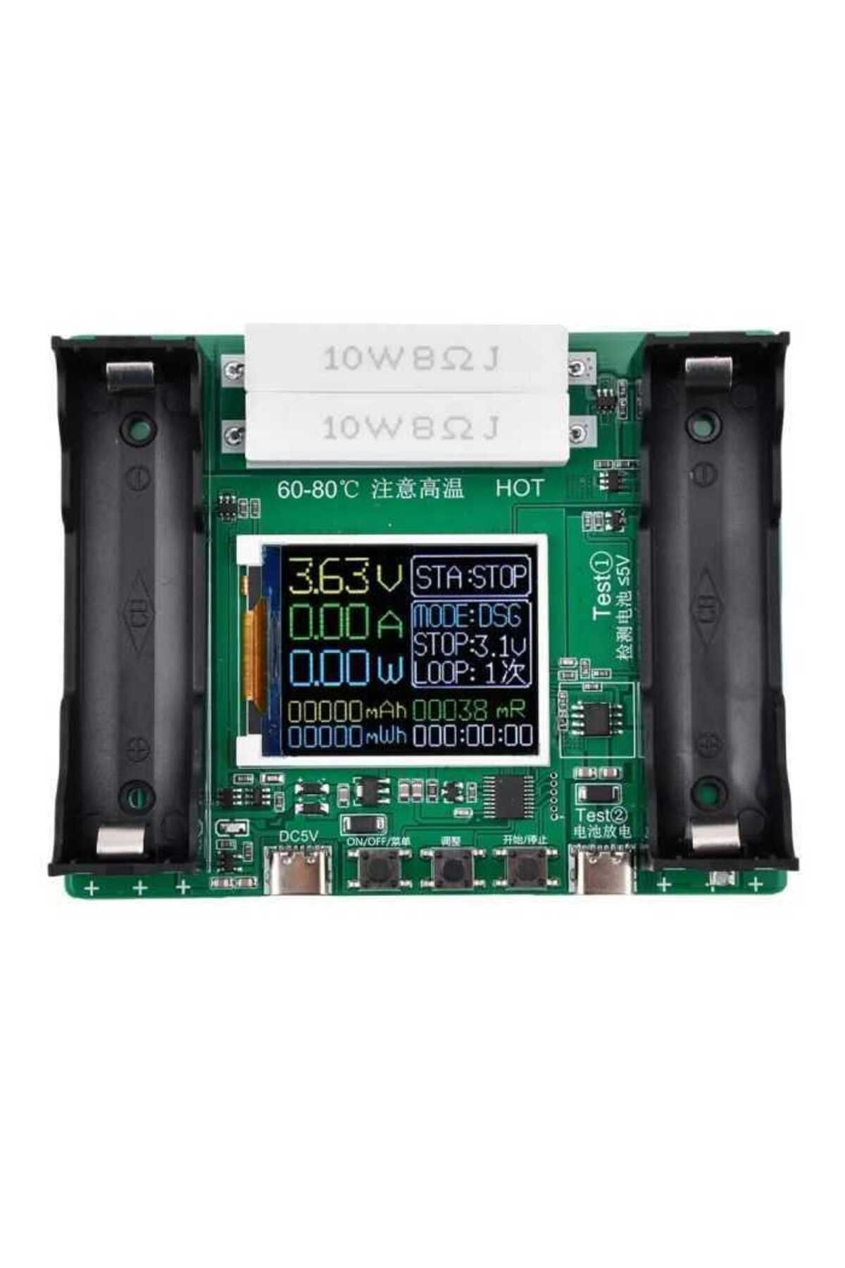 OEM Tester 18650 Cu Display Conector Usb Type C - One Size