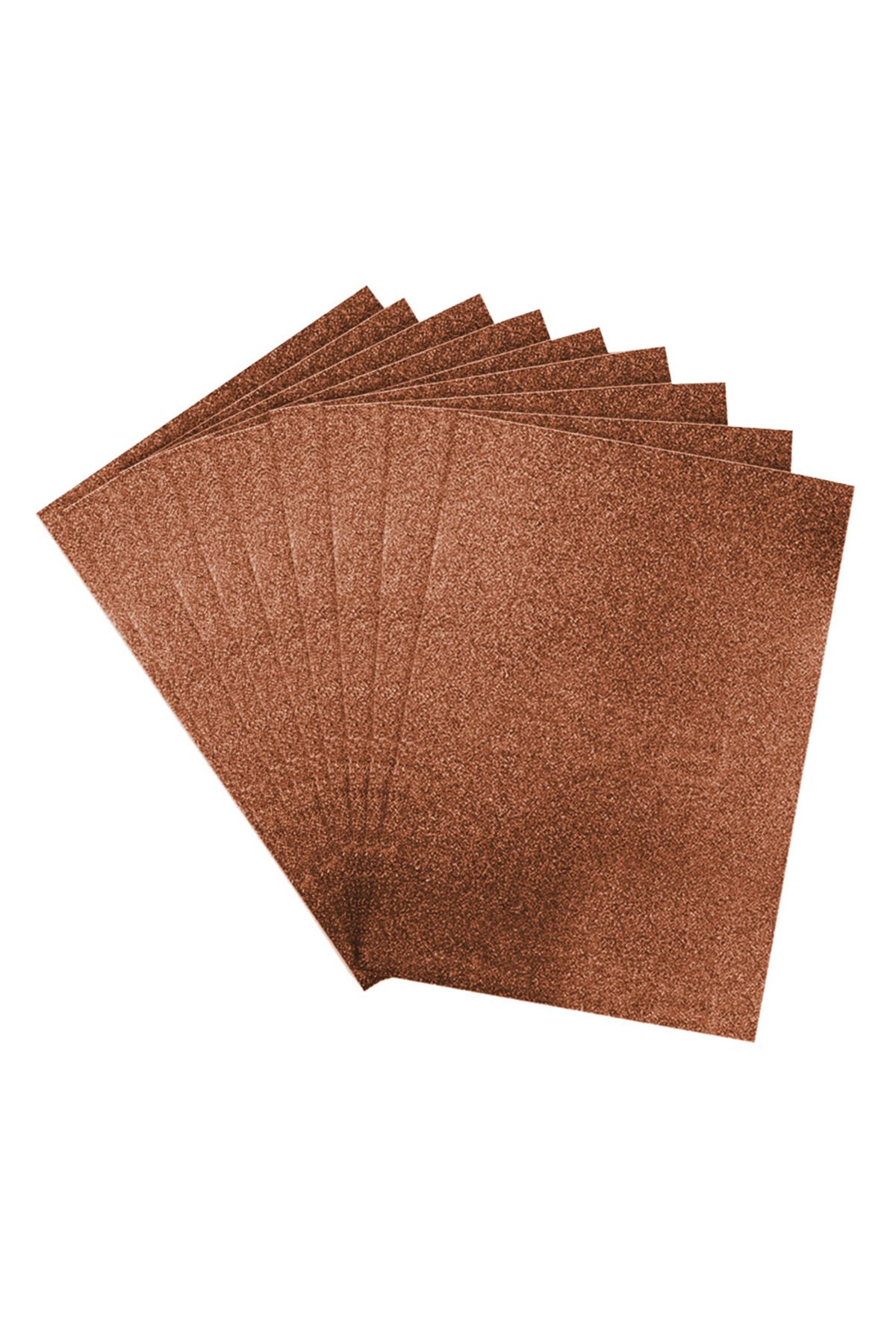 ALPJOY 50x70 Eva Tabaka Simli Kahverengi 10'lu Paket