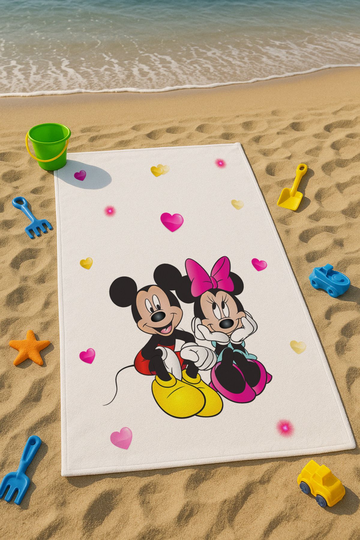 Talia Home Mickey Mouse Desenli Çocuk Plaj - Deniz- Havuz Havlusu TLAPH-112
