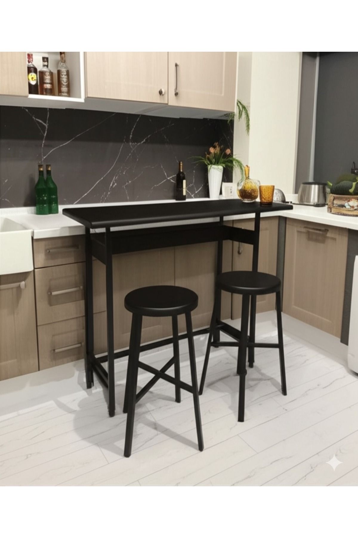 ASYACRAFT Ahşabın Büyüsü Asya Craft Bar Masası Seti